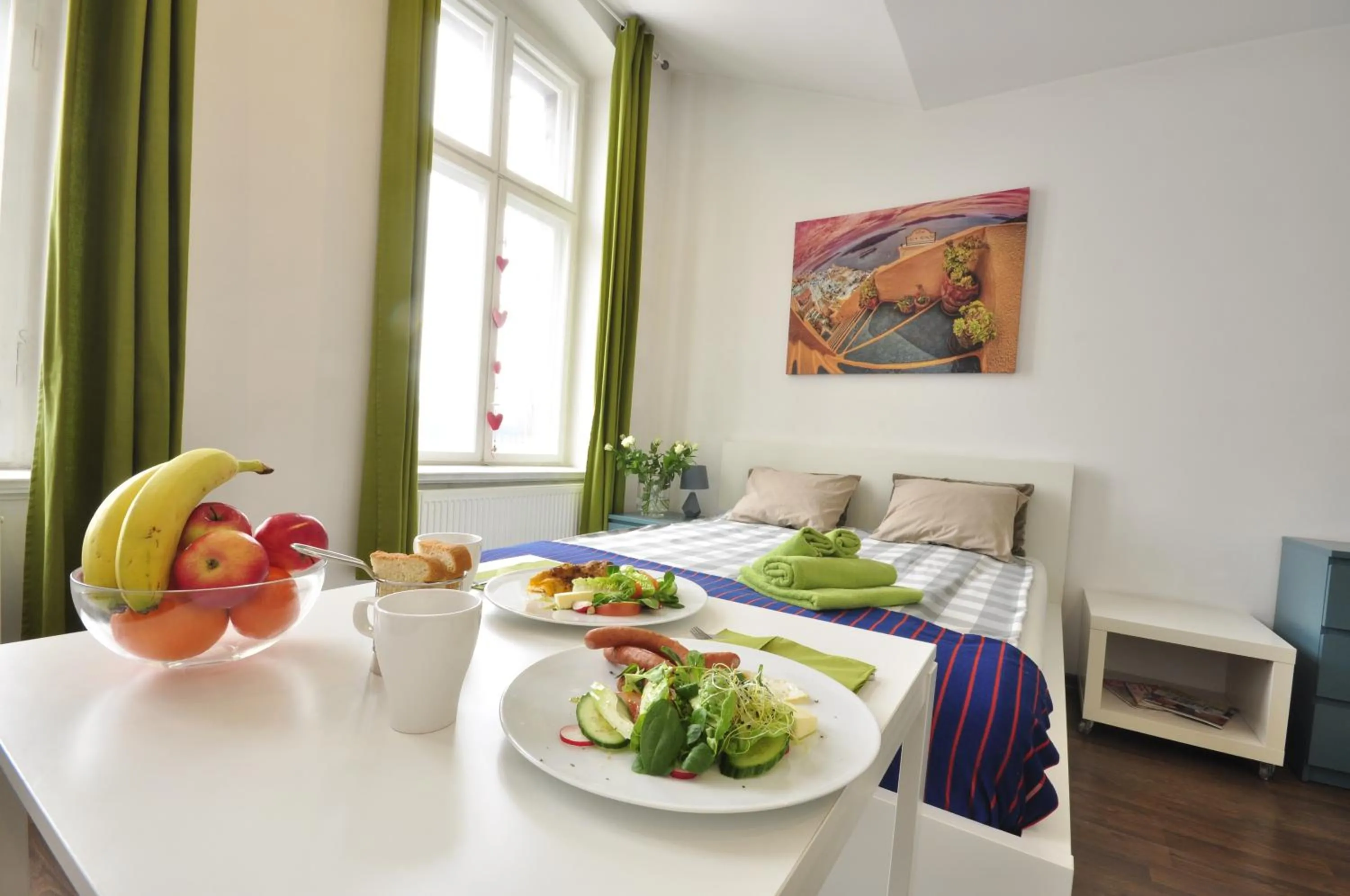 Bed in Apartamenty Młyńska15 self check-in 24h