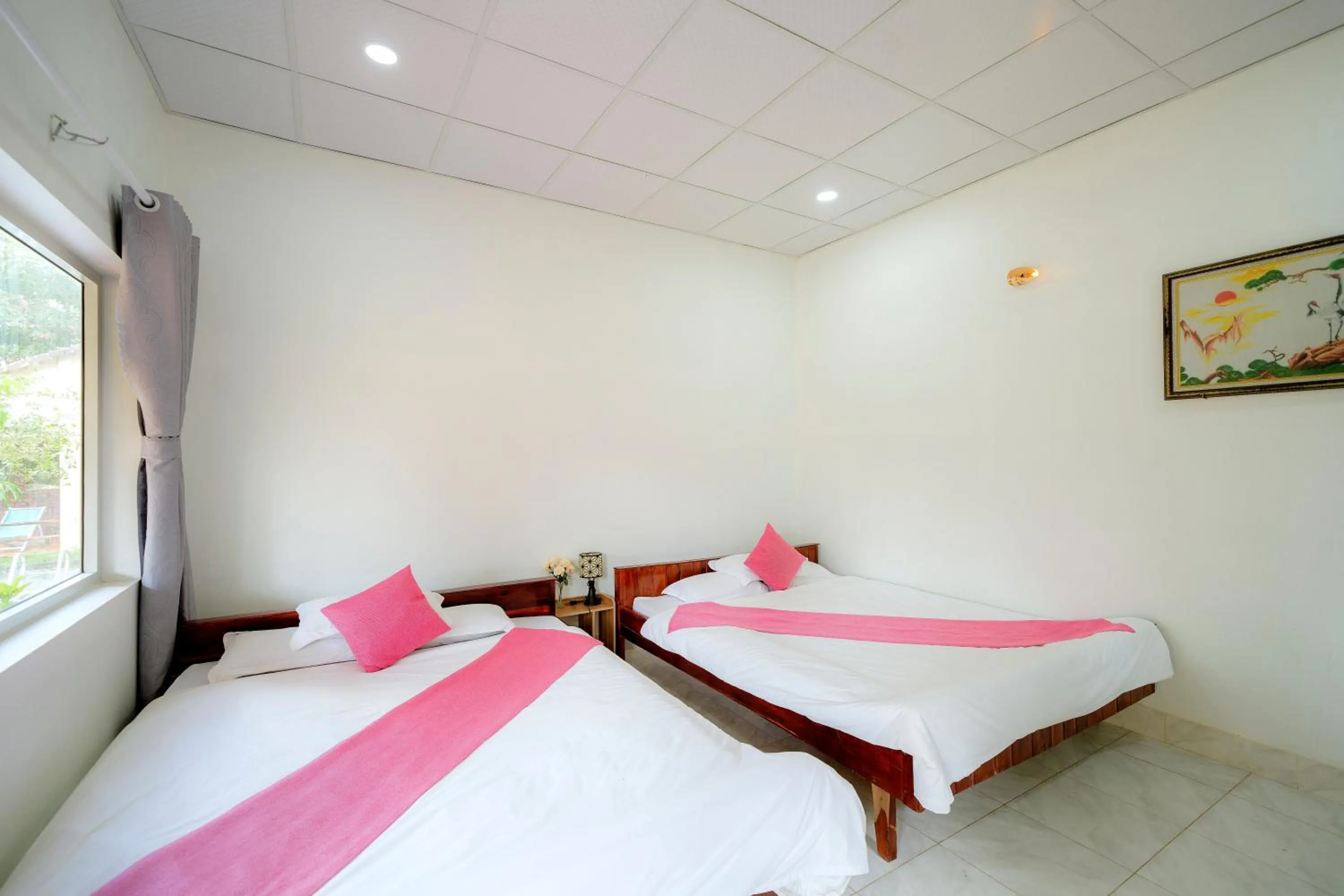 Bed in Thai Tan Tien Hotel