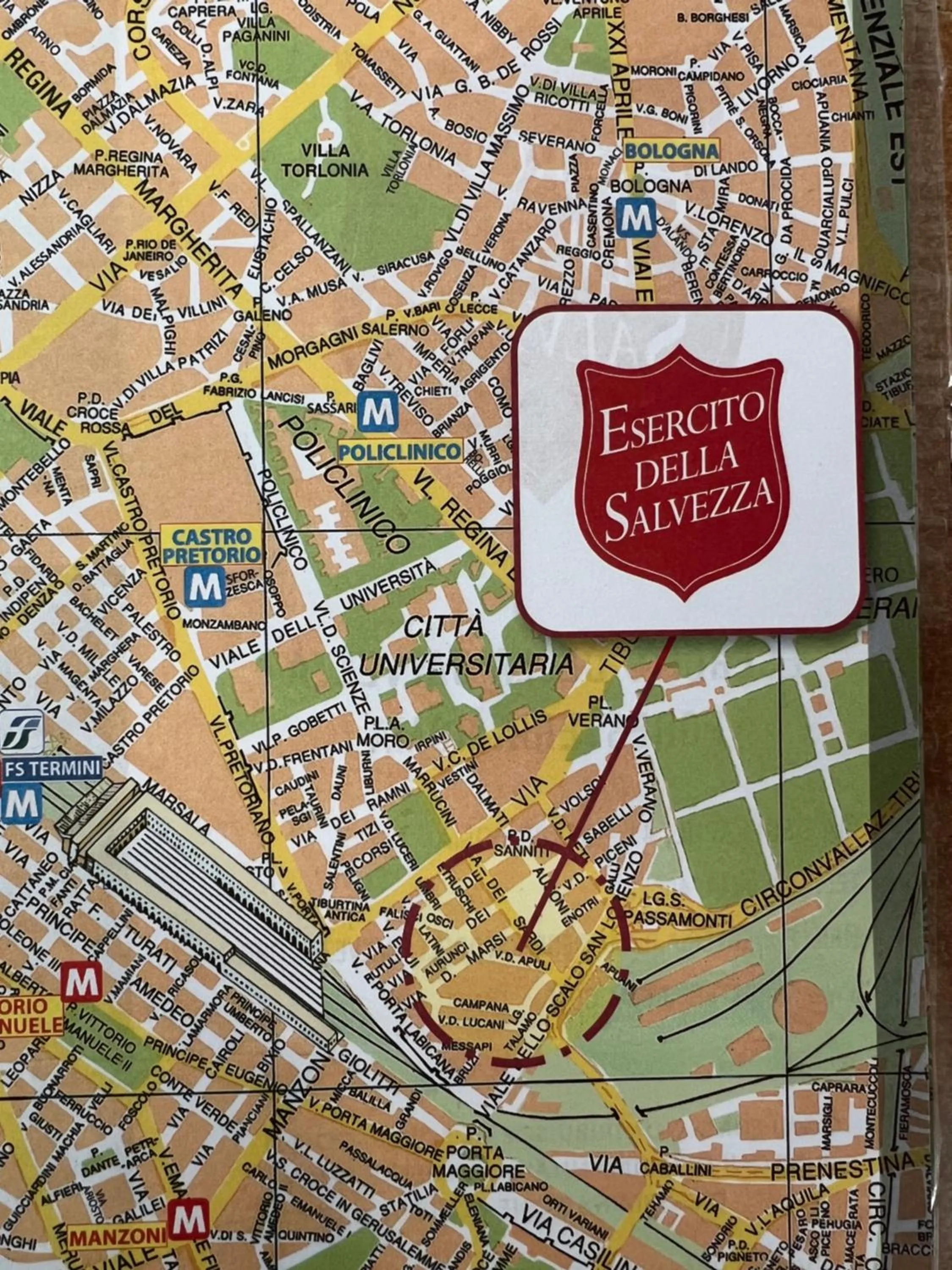 Property logo or sign in Foresteria Roma Esercito della Salvezza