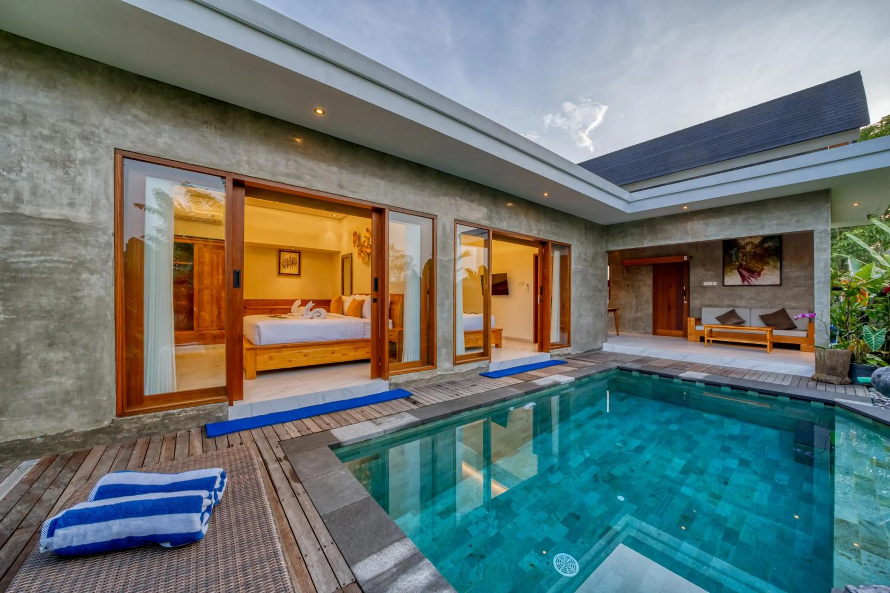 Pool view in Villa Mirah Ubud