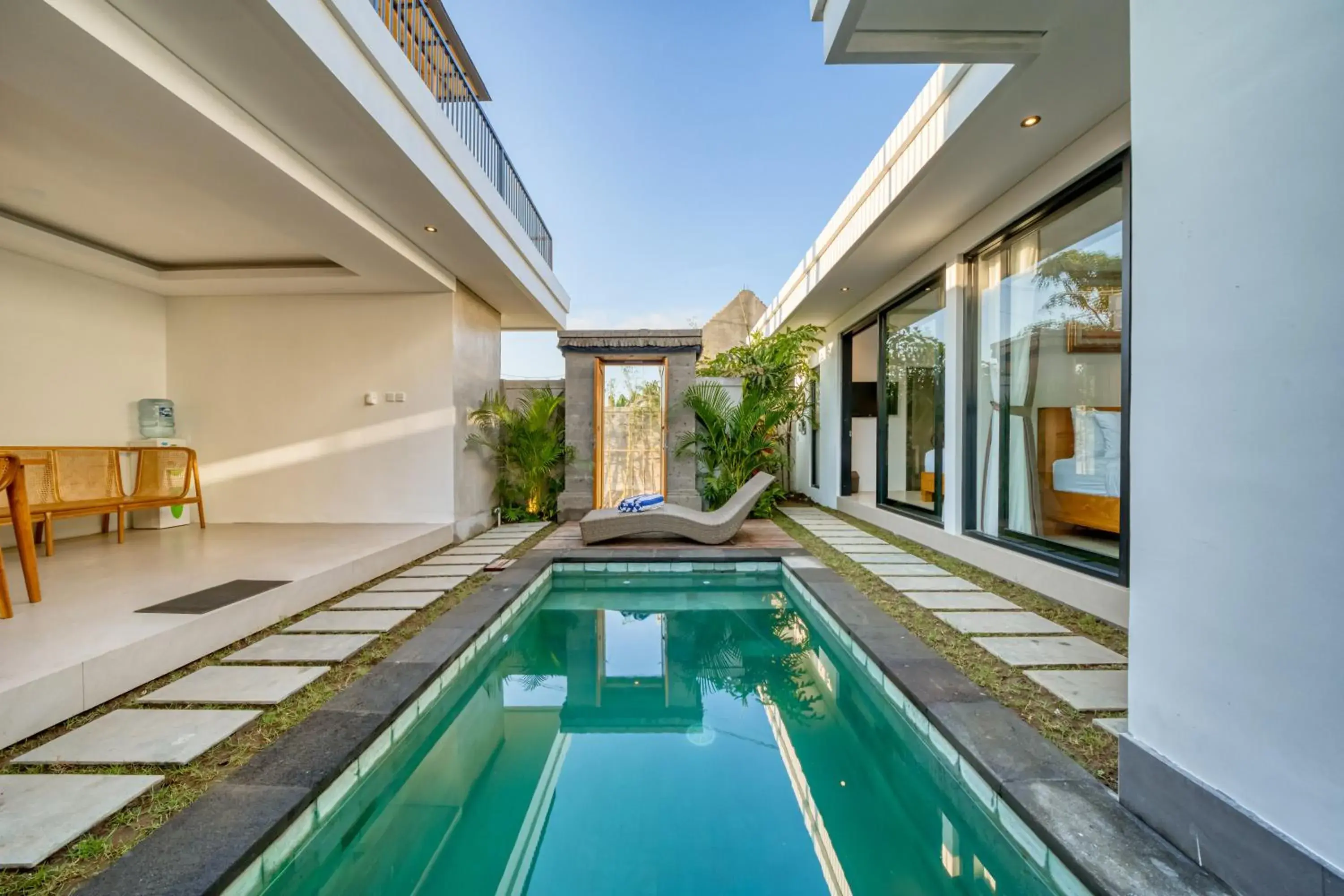 Pool view in Villa Mirah Ubud Pool view in Villa Mirah Ubud