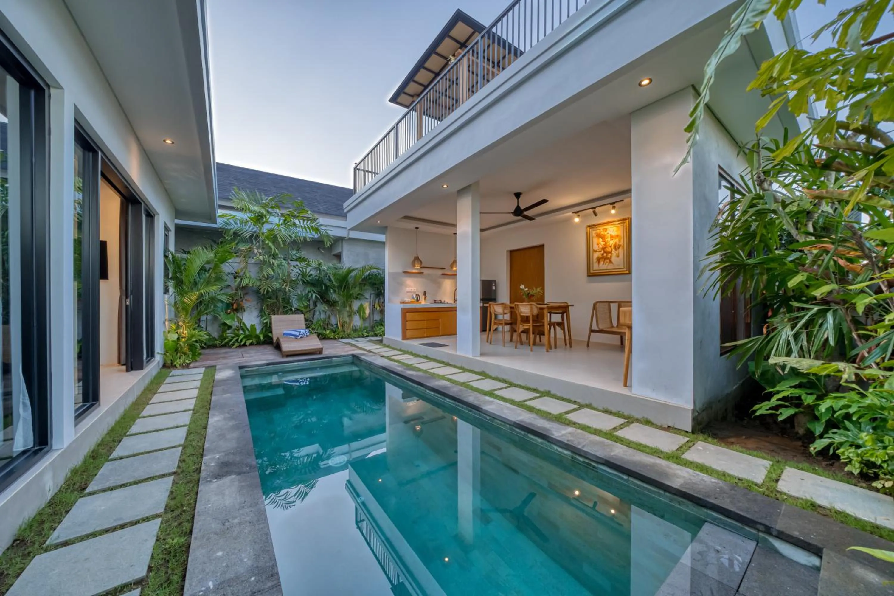 Pool view in Villa Mirah Ubud