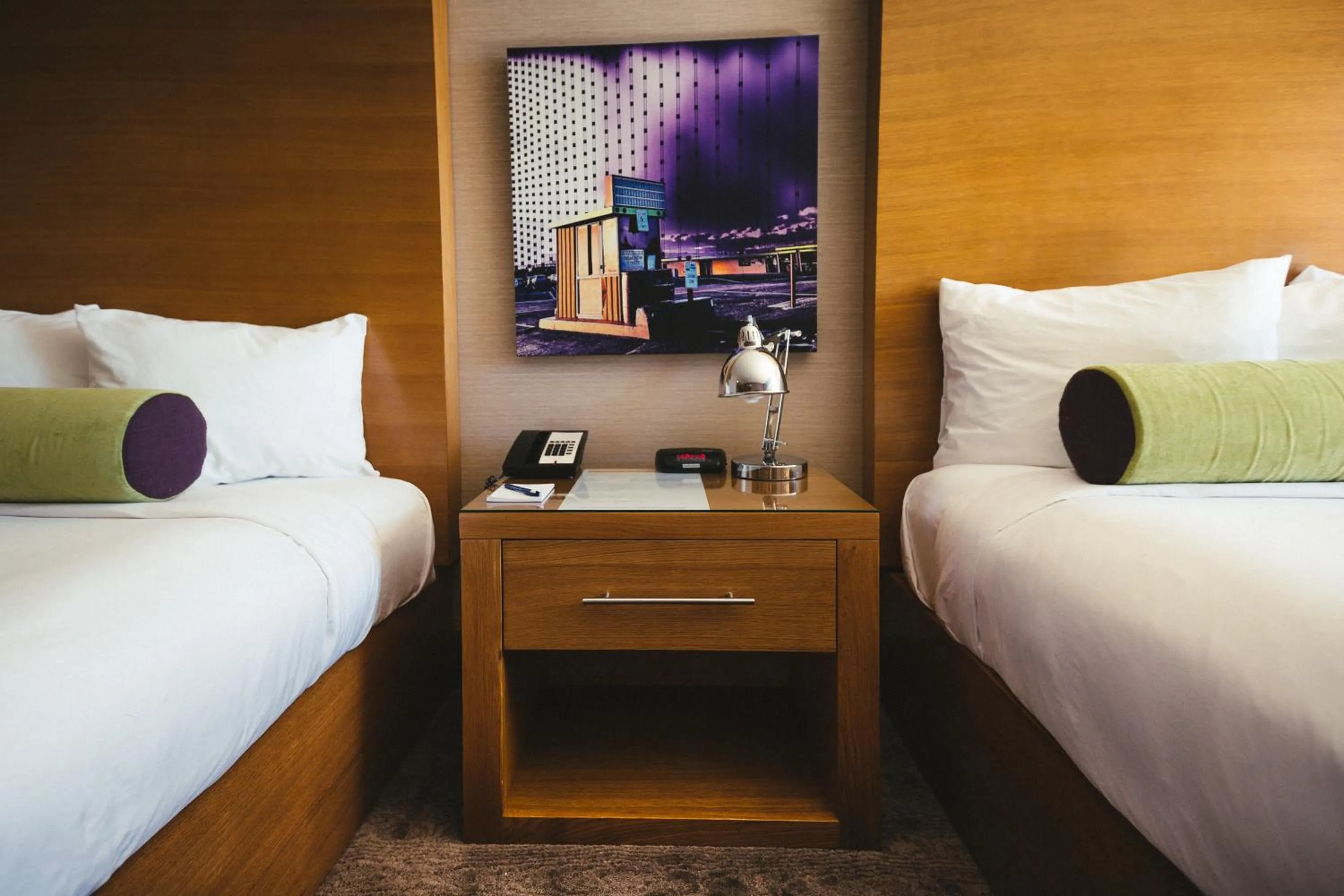 Bed in Whitney Peak Hotel Reno, Tapestry Collection by Hilton