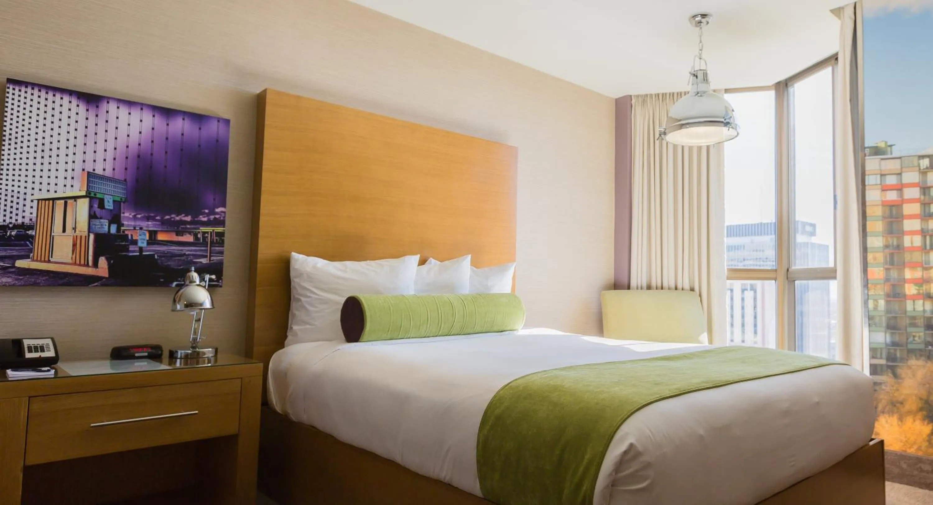 Bed in Whitney Peak Hotel Reno, Tapestry Collection by Hilton