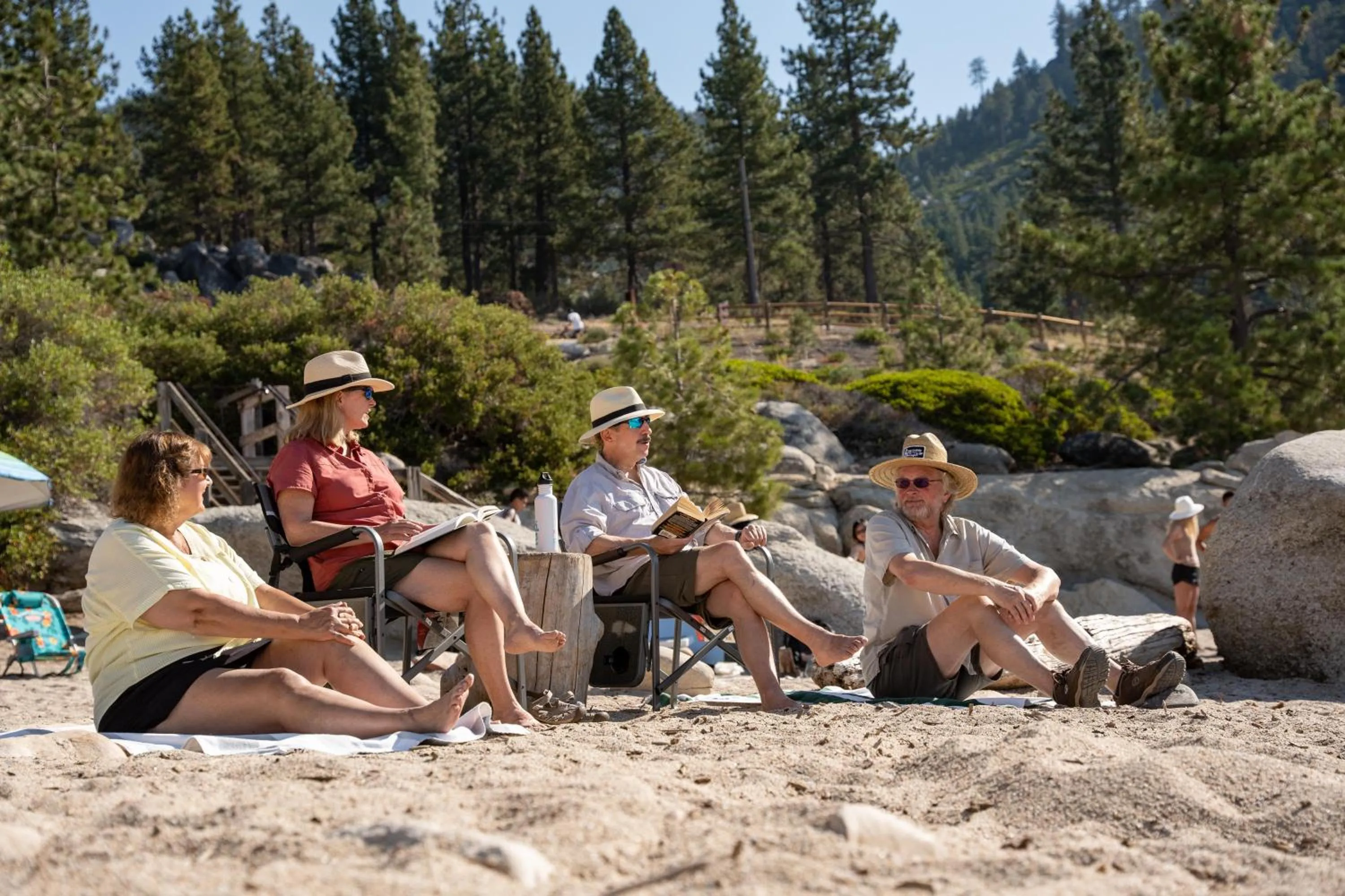 People in The Incline Lodge