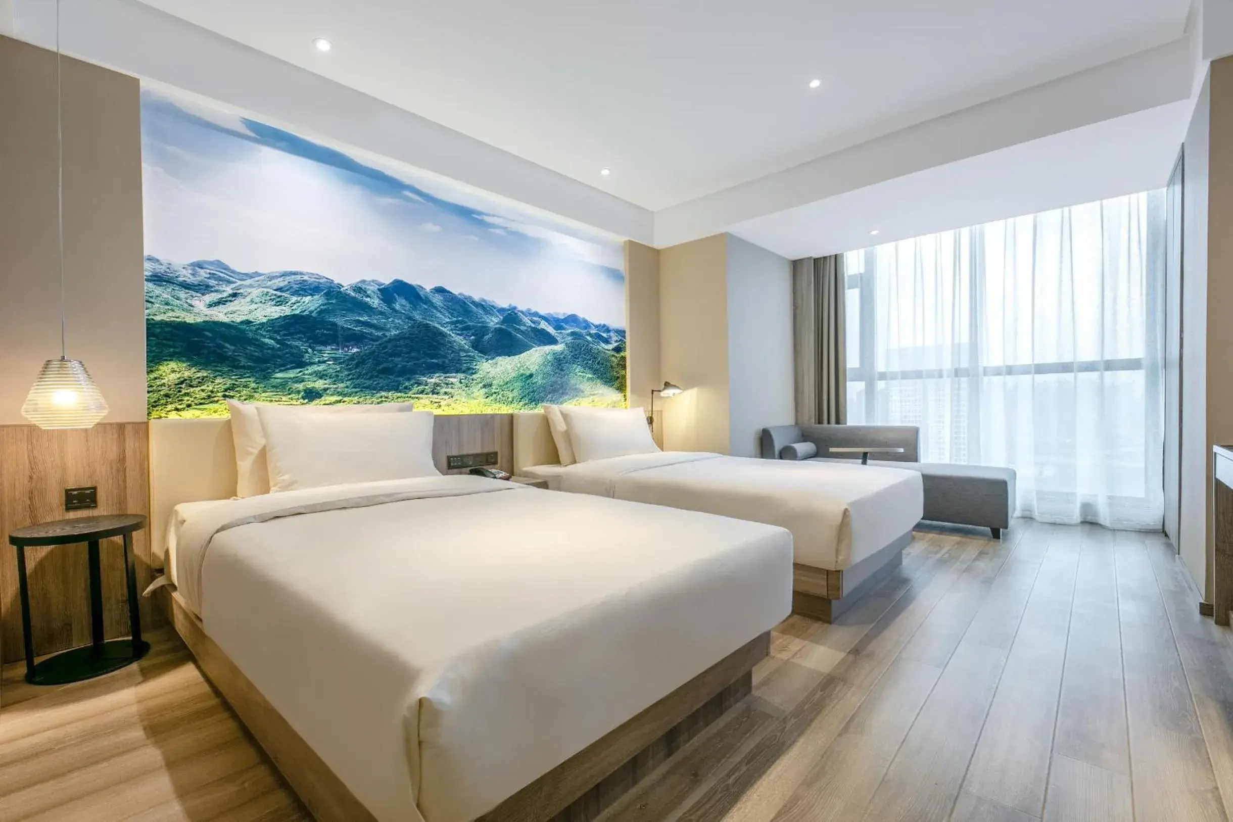 Bed in Atour Hotel Changsha International Covention Centre South Railway Station Bed in Atour Hotel Changsha International Covention Centre South Railway Station