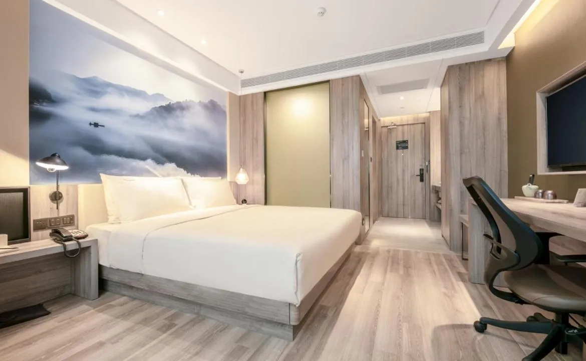 Bed in Atour Hotel Changsha International Covention Centre South Railway Station