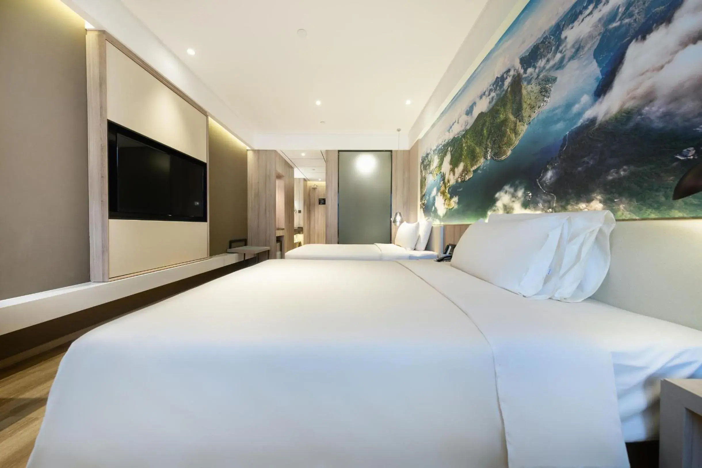 Bed in Atour Hotel Nanning North Lake Railway Station Bed in Atour Hotel Nanning North Lake Railway Station