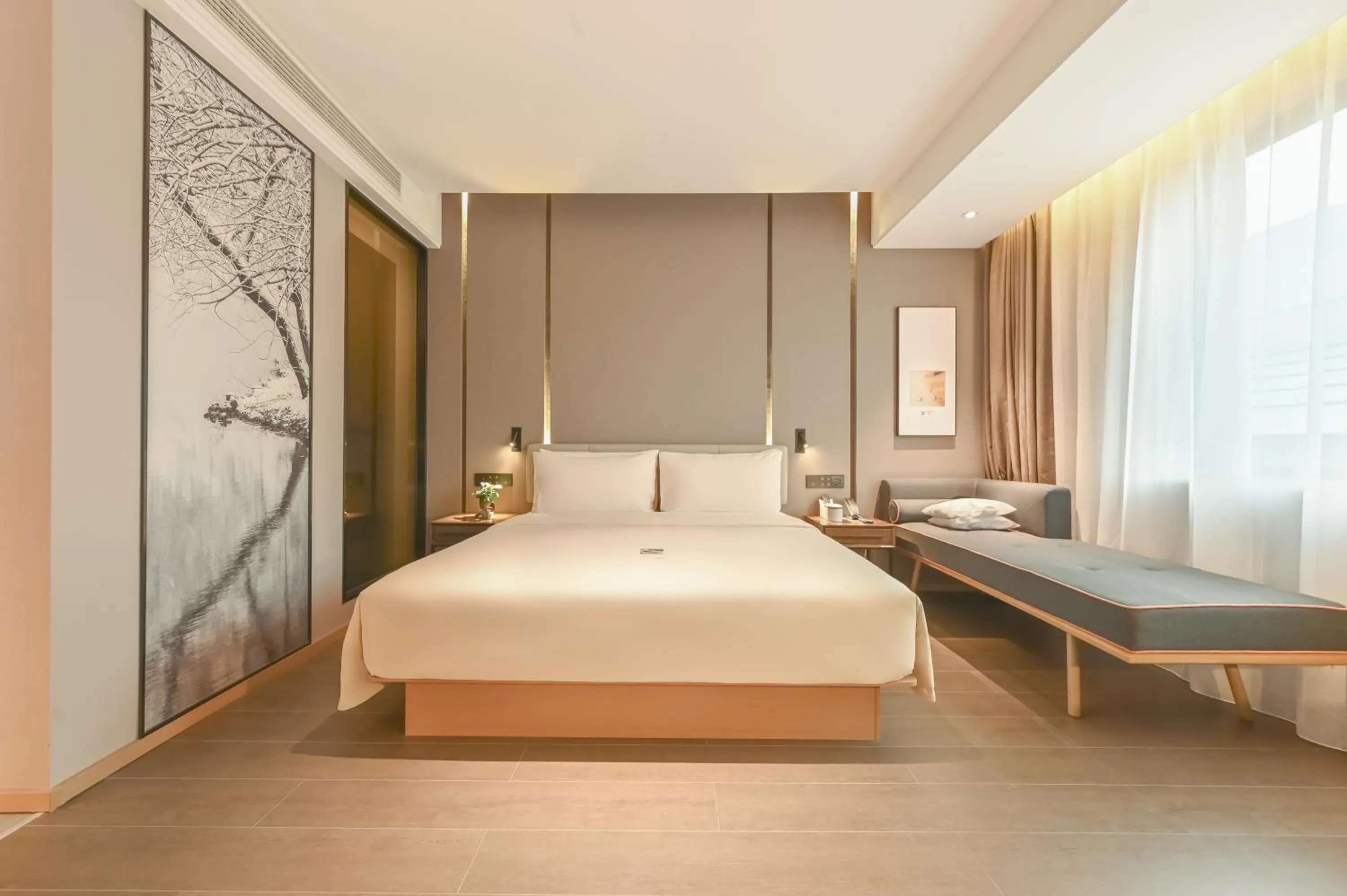 Bed in Atour Hotel Beijing Joy City Chaoyang Road