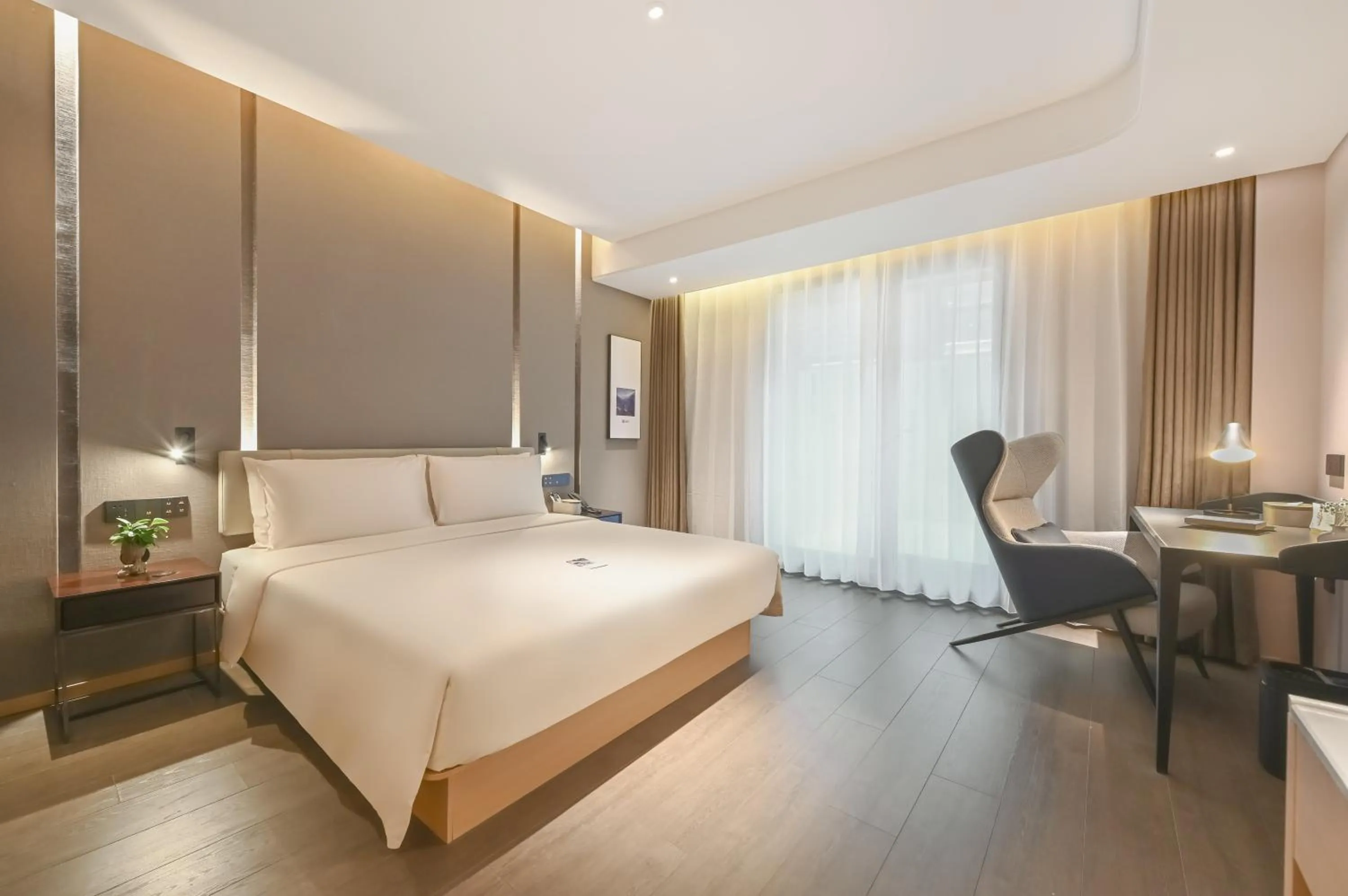 Bed in Atour Hotel Beijing Joy City Chaoyang Road