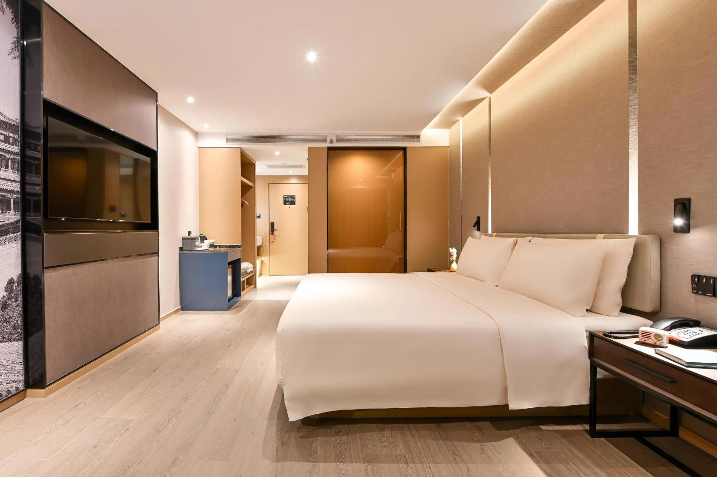 Bed in Atour S Hotel Beijing Anzhen