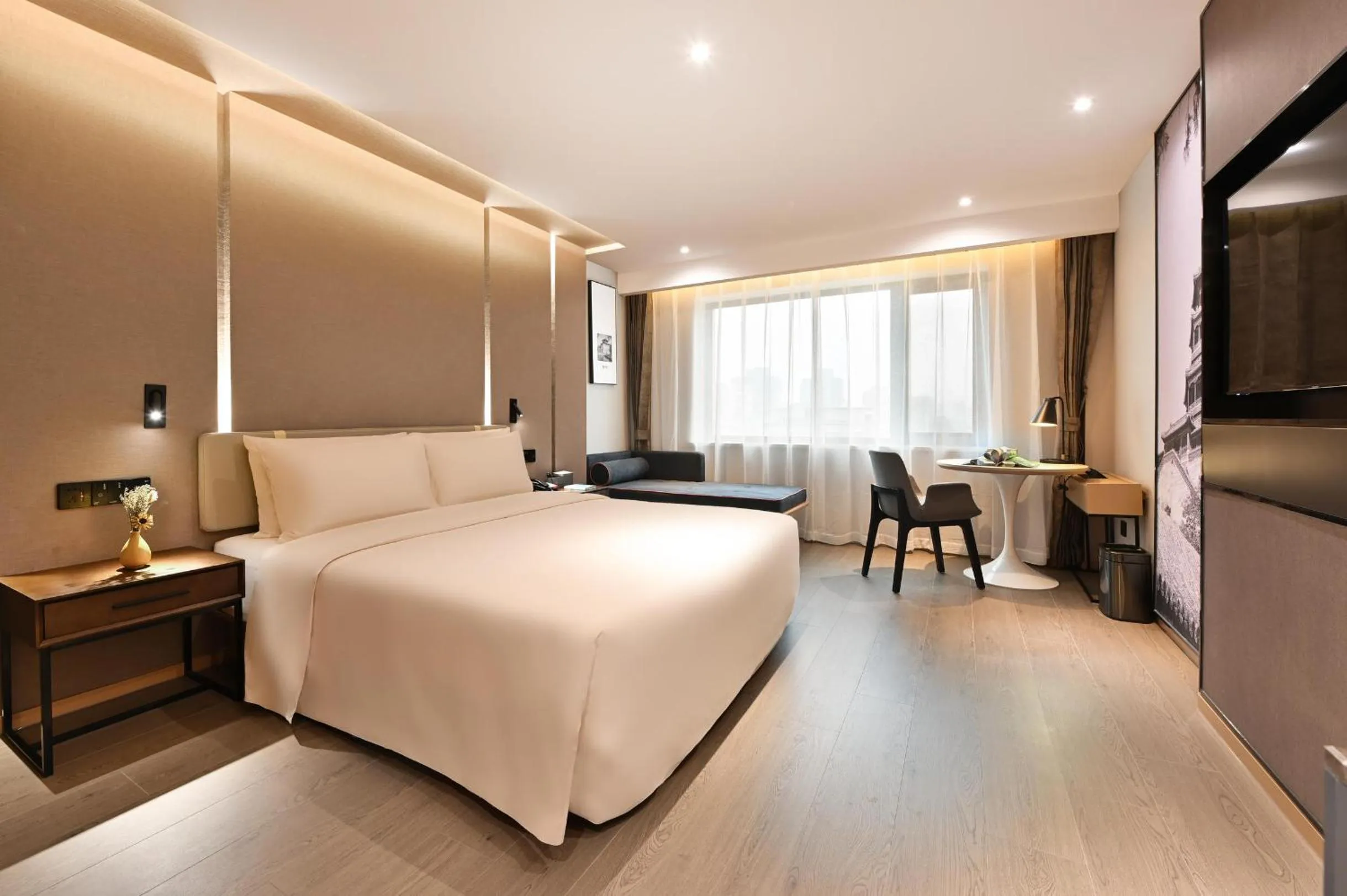 Bed in Atour S Hotel Beijing Anzhen