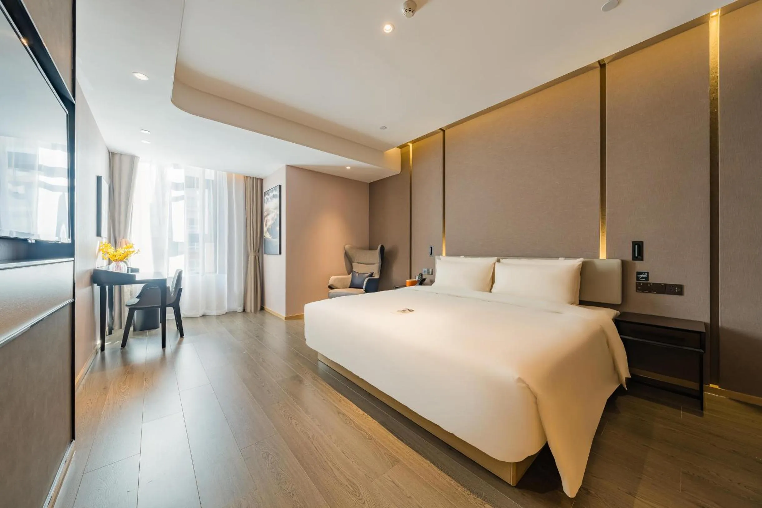 Bed in Atour Hotel Shijiazhuang South Construction Street