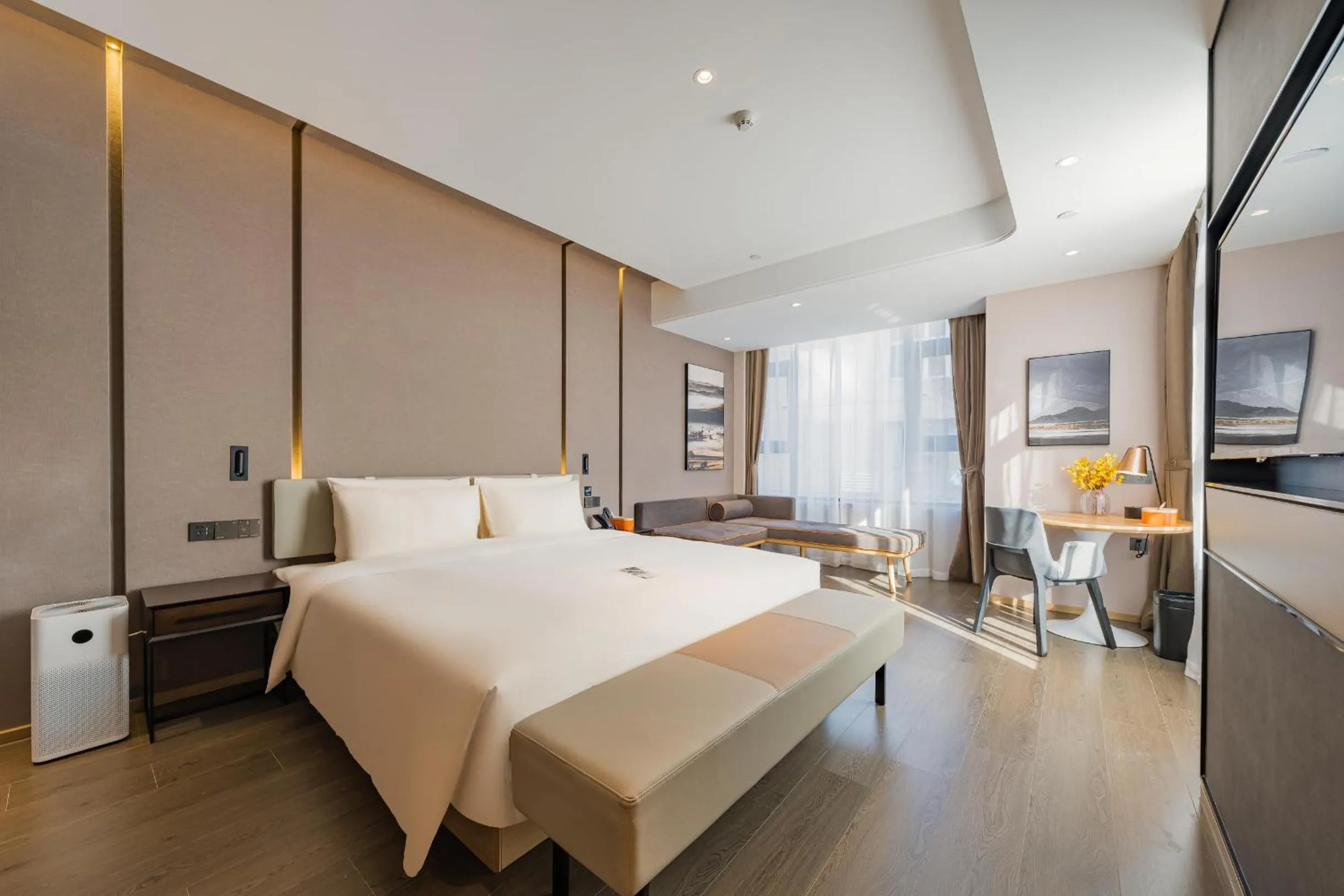Bed in Atour Hotel Shijiazhuang South Construction Street