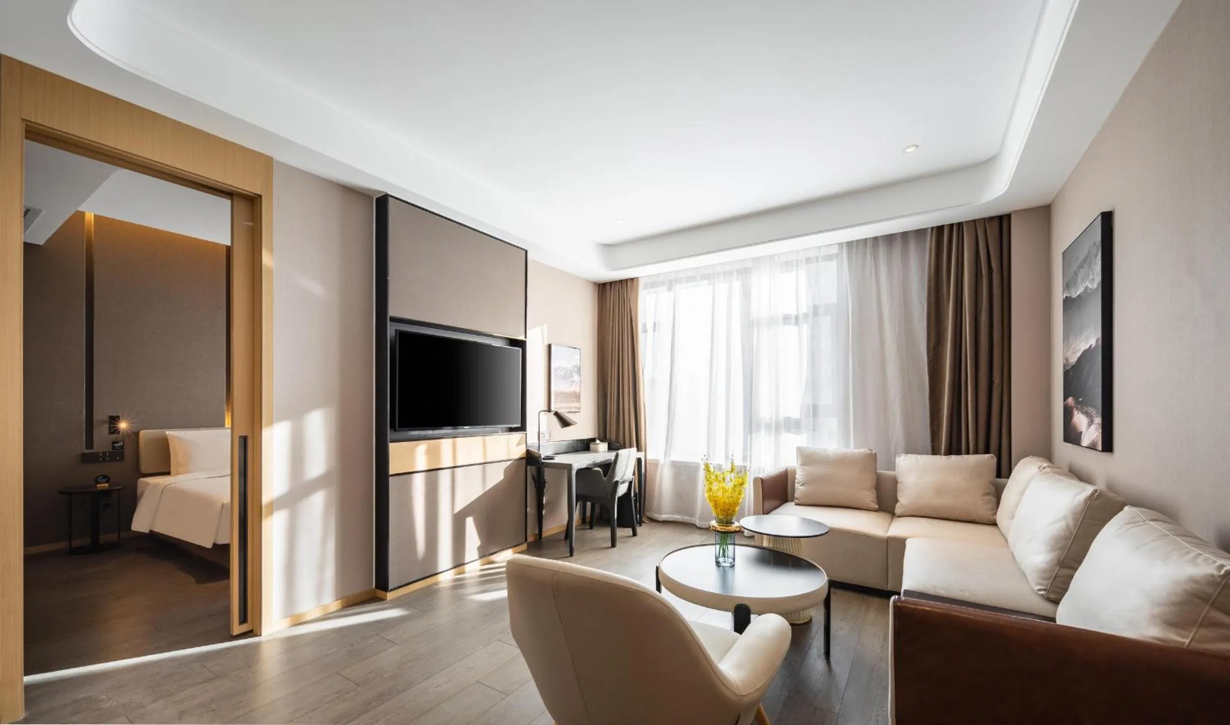 Living room in Atour Hotel Chifeng Hongshan Sport Center