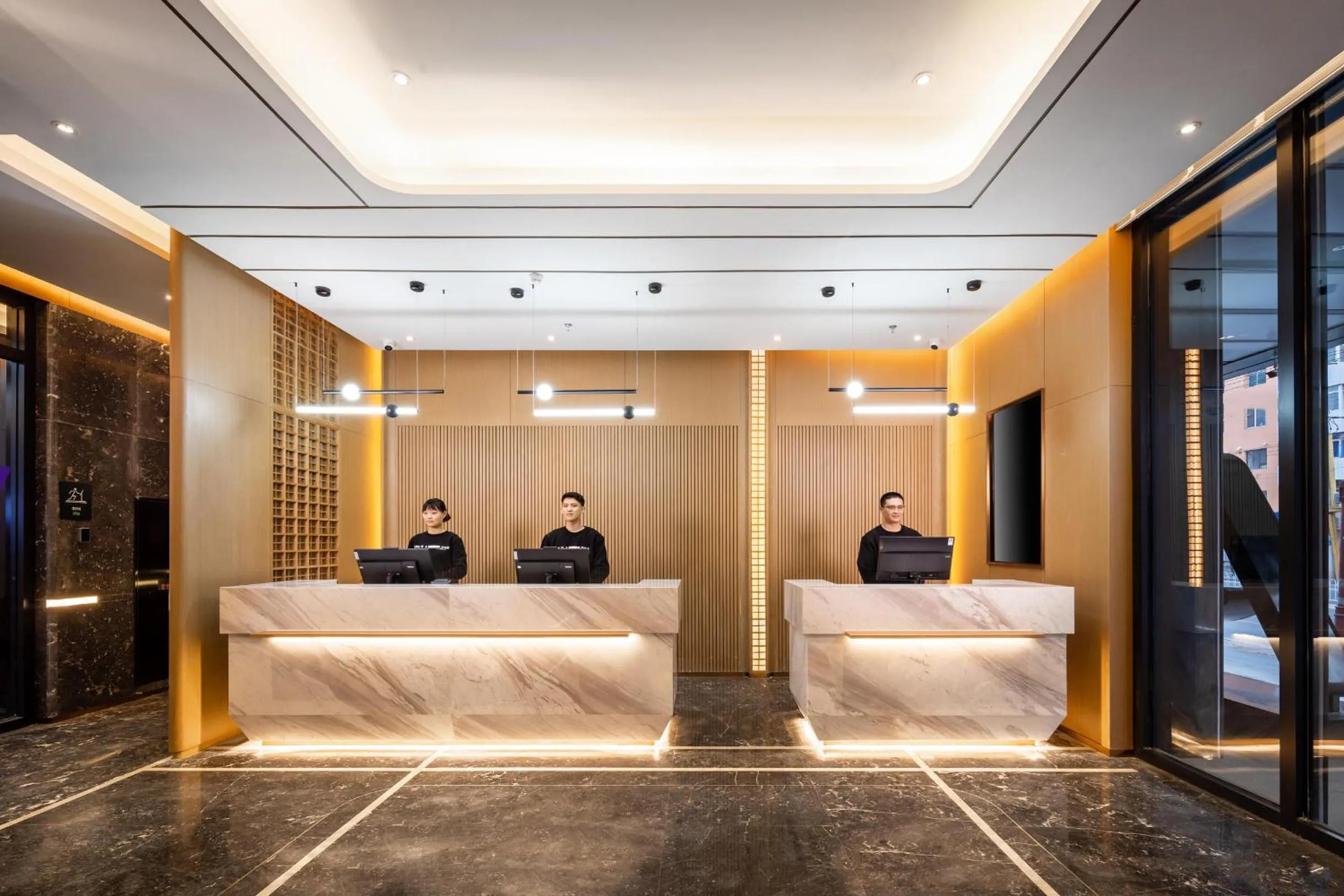 Seating area in Atour Hotel Shenyang Youth Street Renao Road