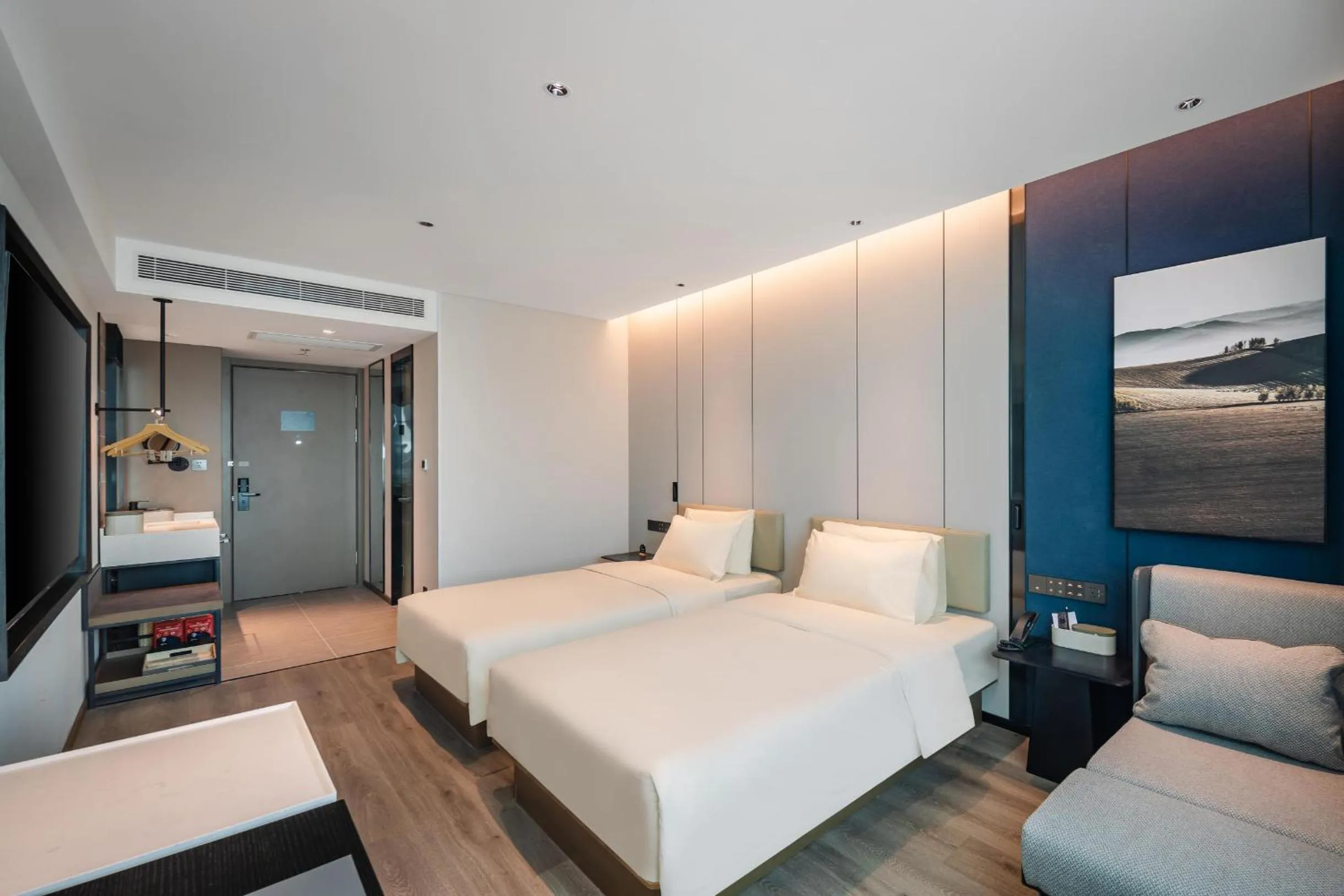 Bed in Atour Hotel Shenyang Changbai Island