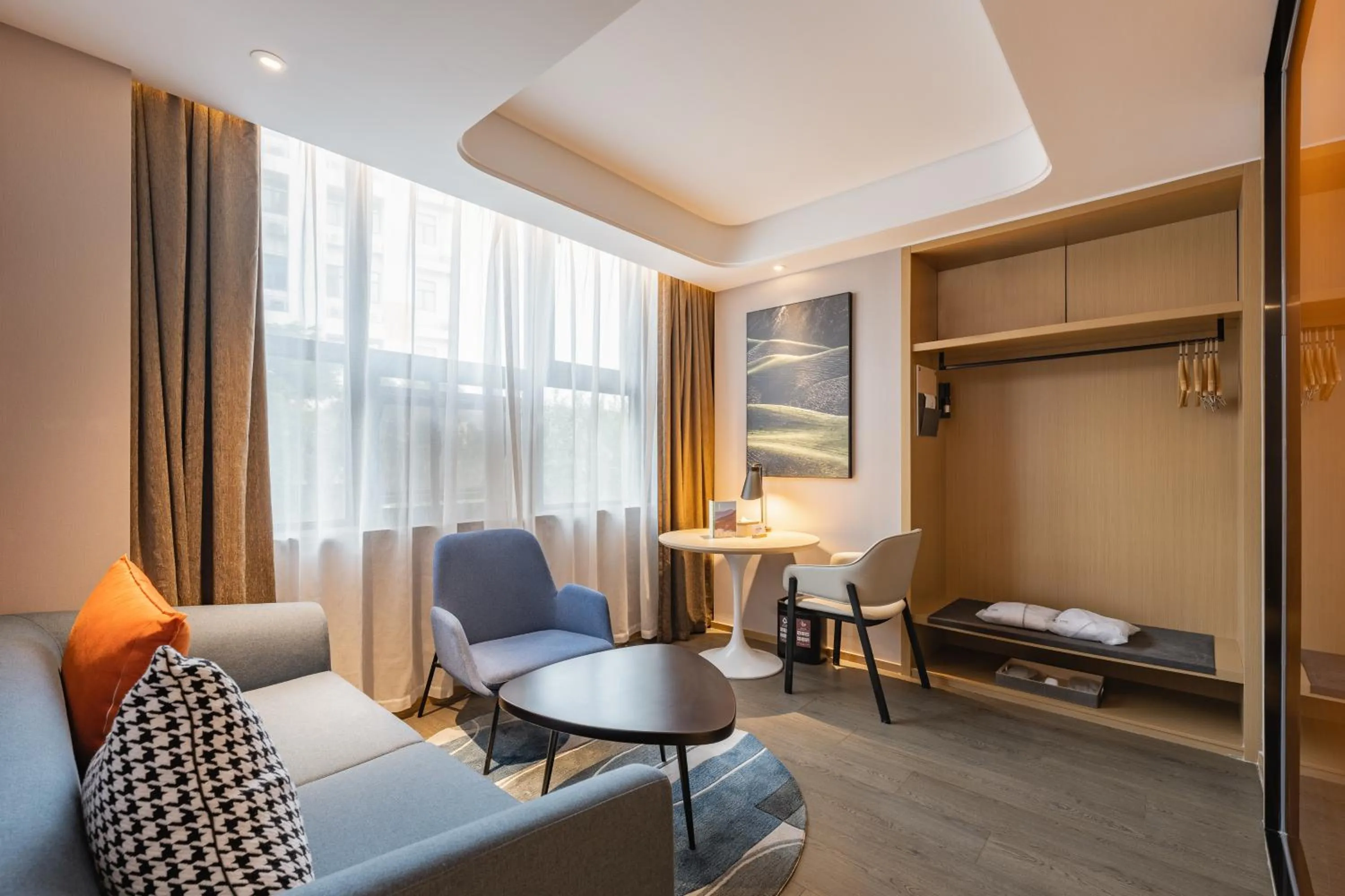 Living room in Atour Hotel Shanghai Pujiang
