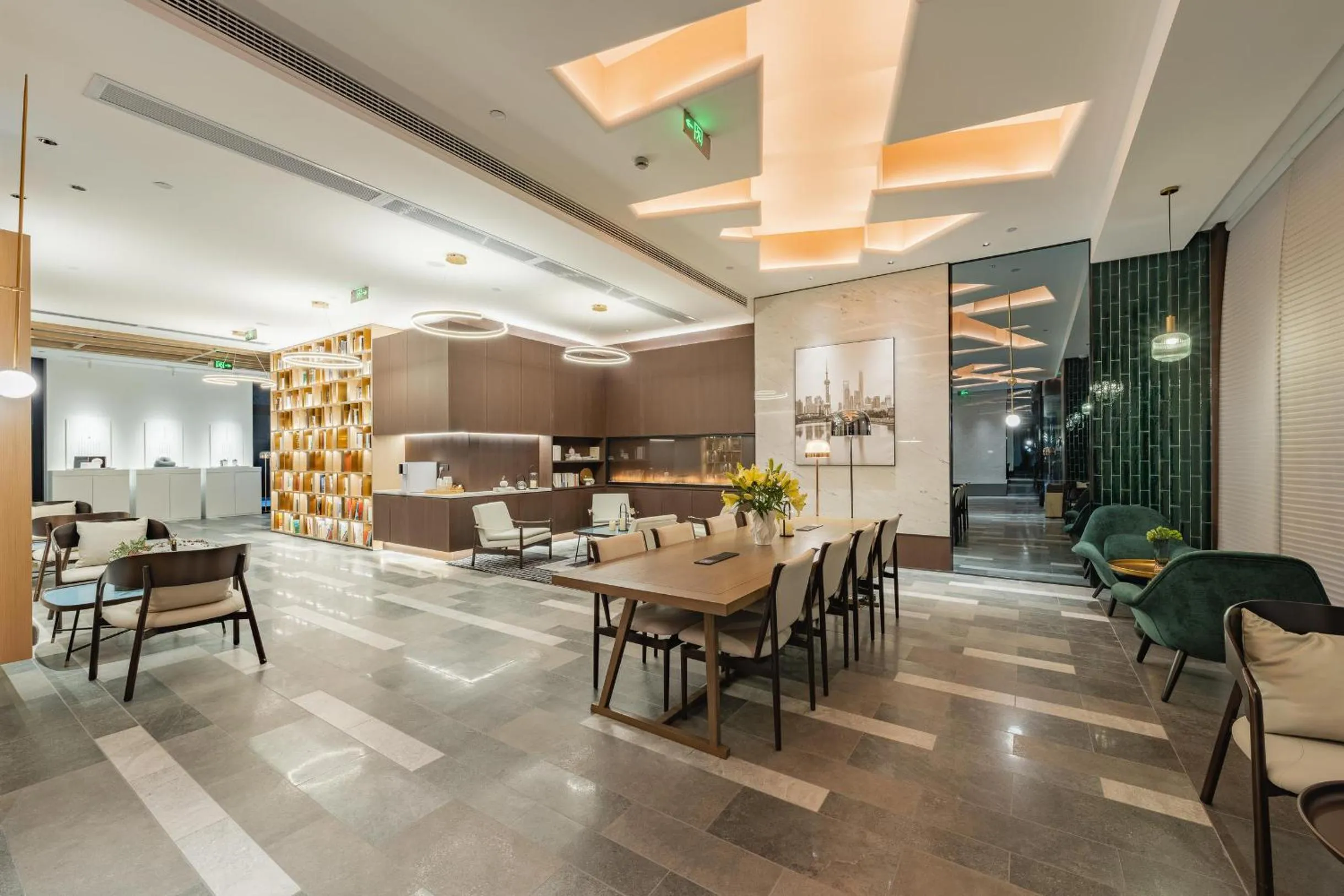 Seating area in Atour Hotel Shanghai Pujiang