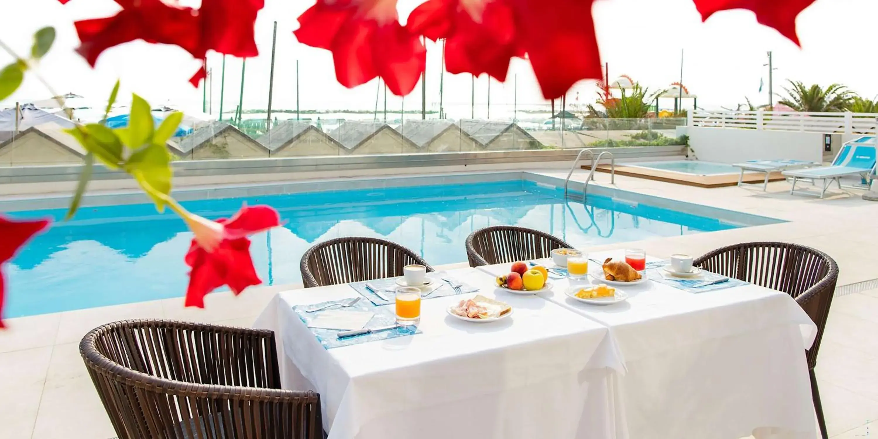 Pool view in Hotel Bellevue, Sure Hotel Collection by Best Western Pool view in Hotel Bellevue, Sure Hotel Collection by Best Western