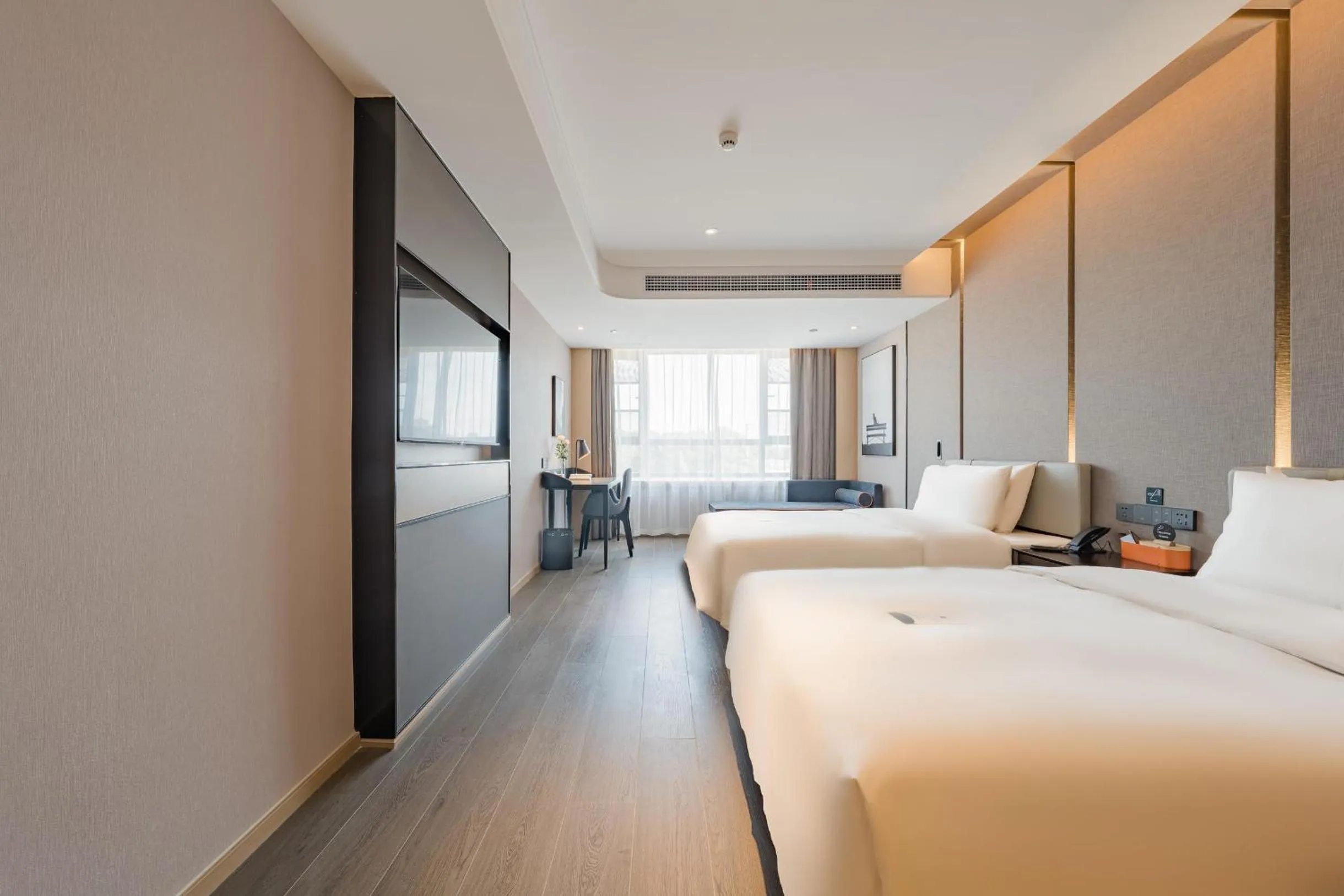 Bed in Atour Hotel Wuxi Yuantouzhu Scenic Area Qianrong Road