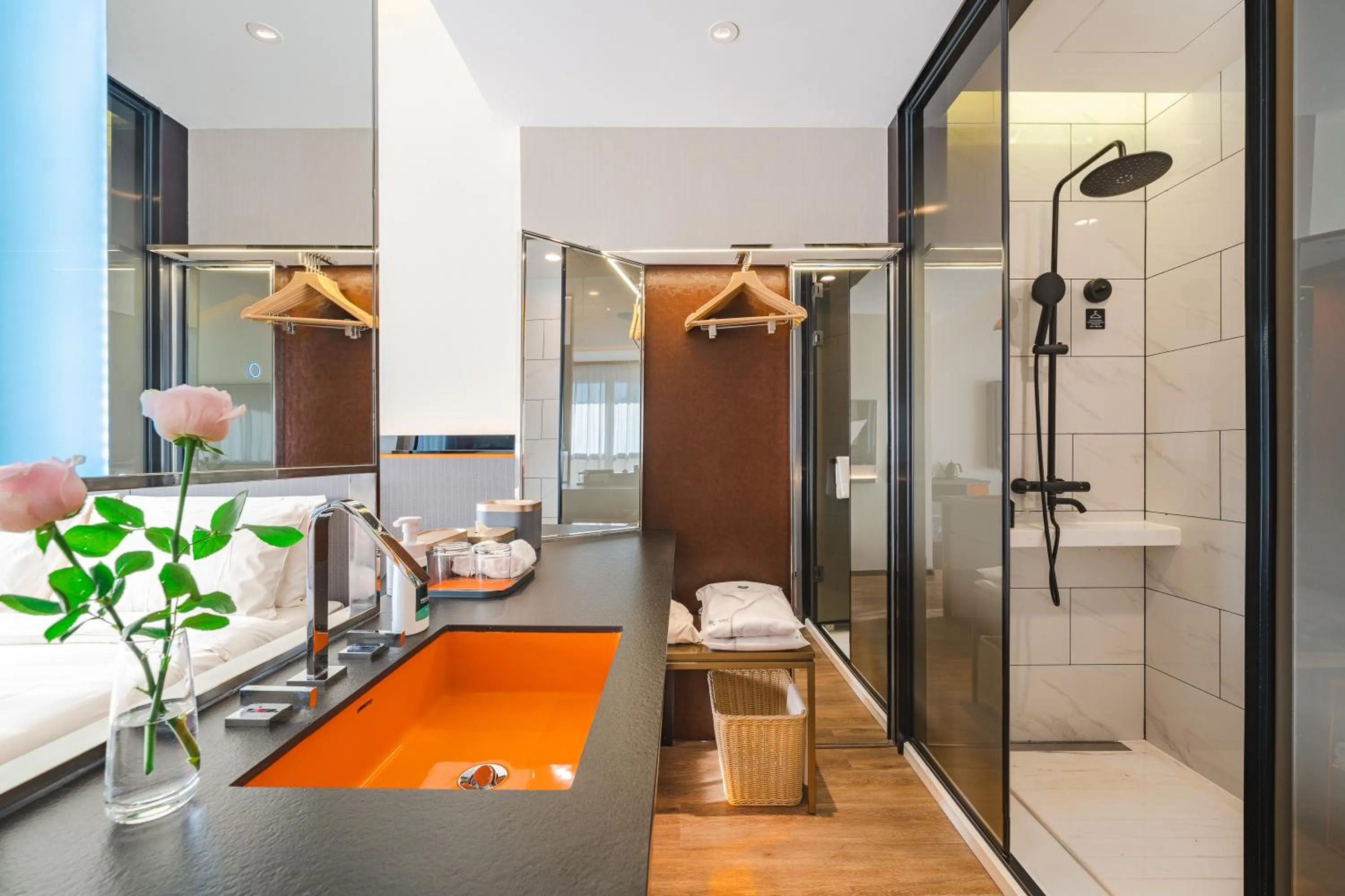 Bathroom in Atour S Hotel Wuxi Nanchang Street