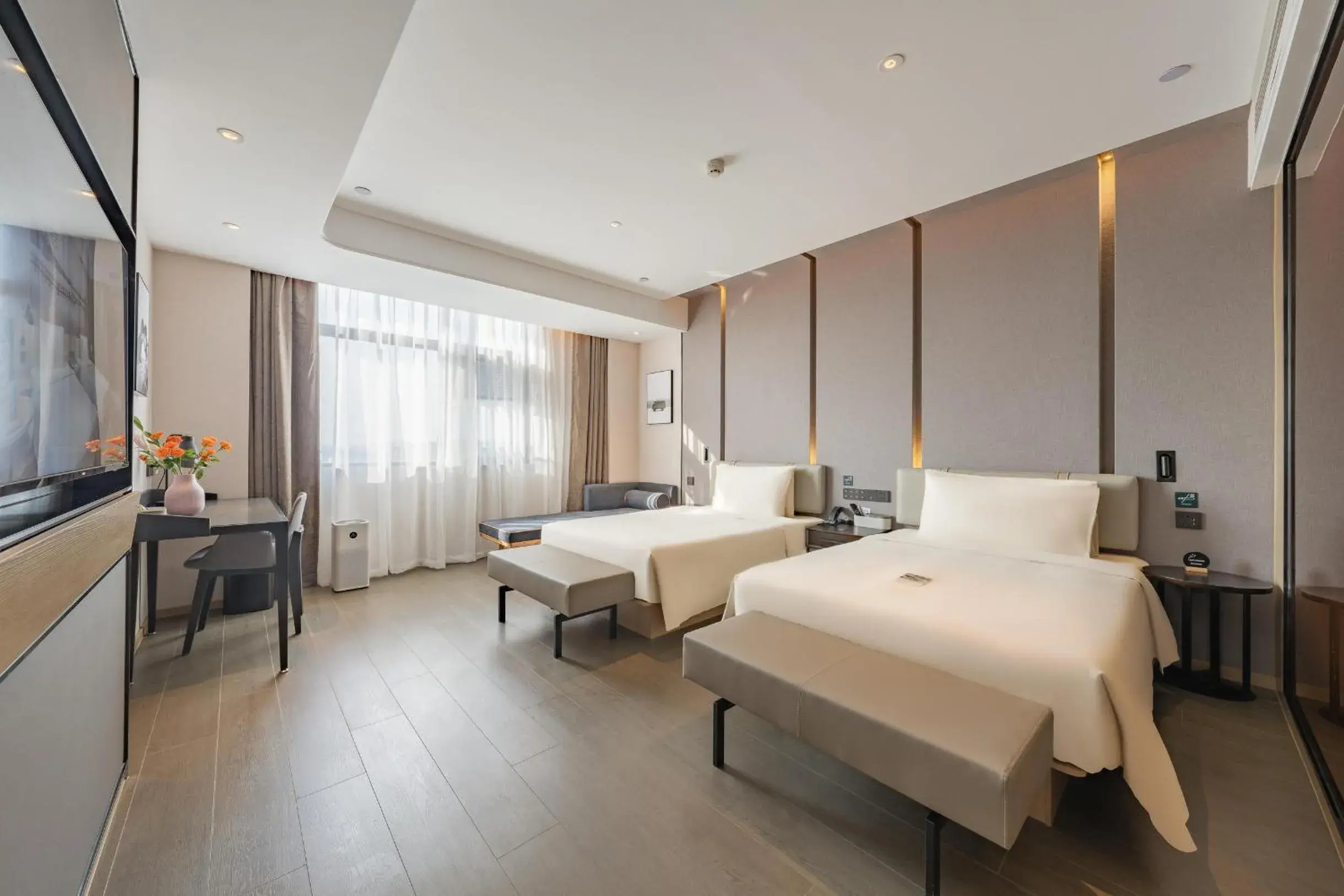 Bed in Atour Hotel Kunshan Baoyu Plaza North Changjiang Road Bed in Atour Hotel Kunshan Baoyu Plaza North Changjiang Road