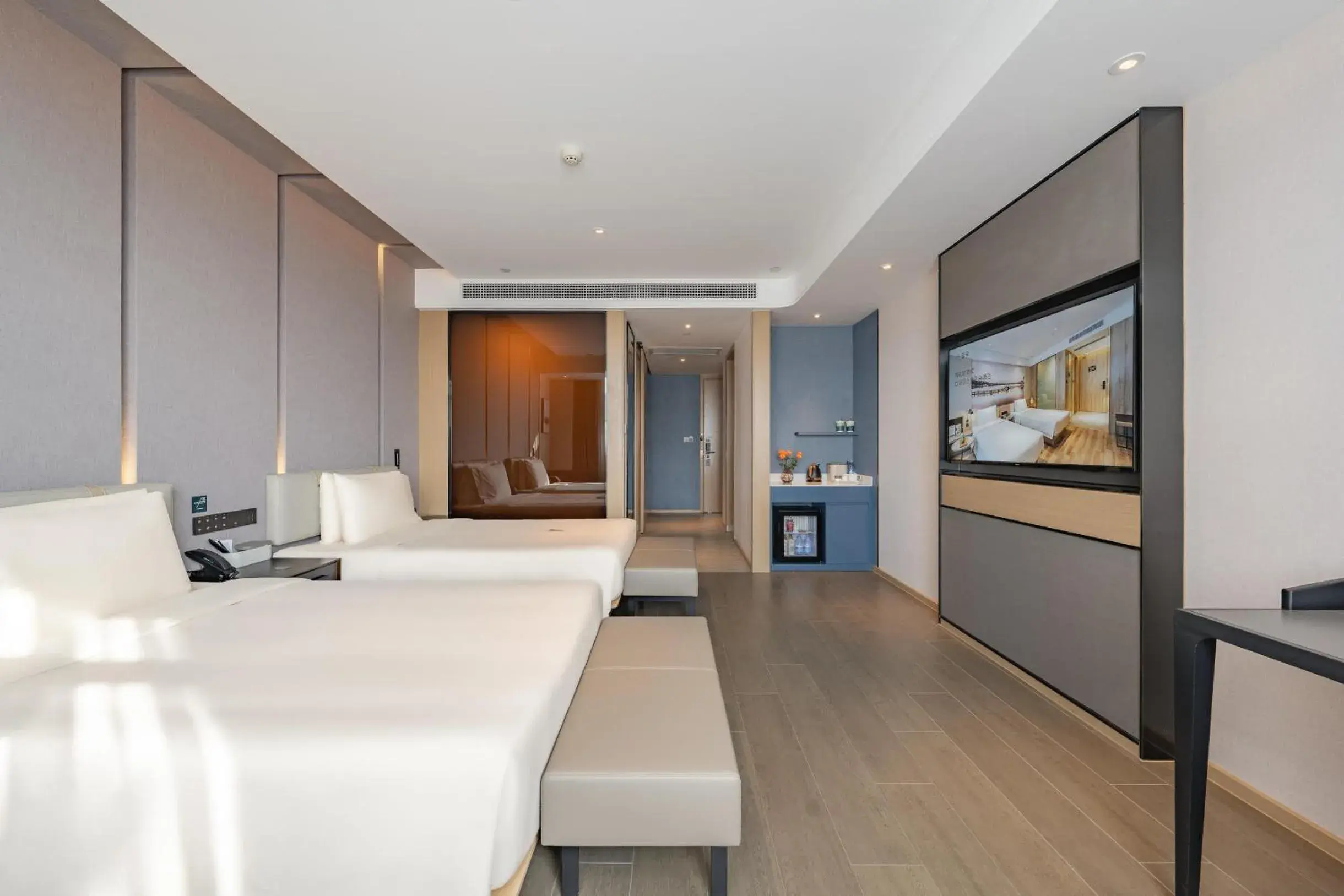 Bed in Atour Hotel Kunshan Baoyu Plaza North Changjiang Road Bed in Atour Hotel Kunshan Baoyu Plaza North Changjiang Road