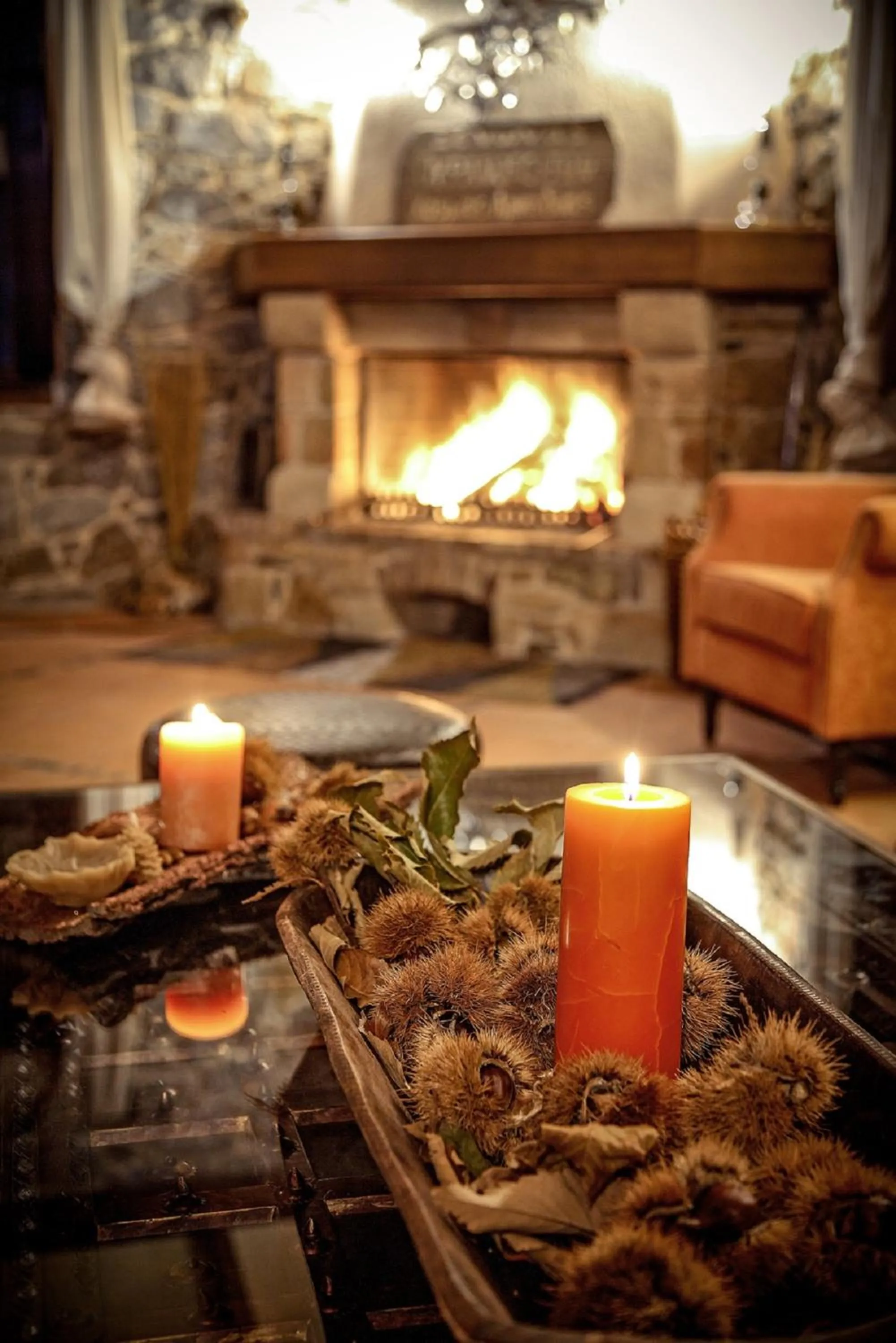 Seating area in Ξενώνας Ουρανογείτων
