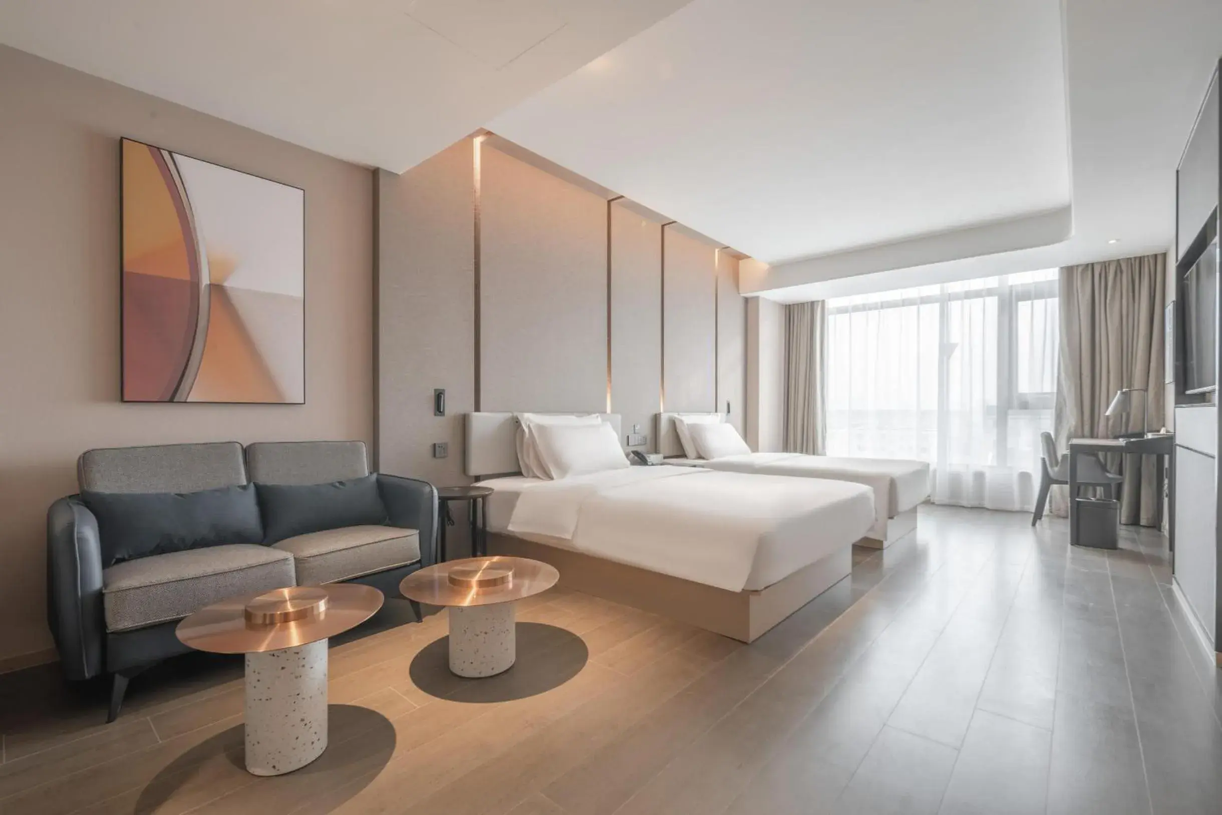 Bed in Atour Hotel Yizheng Wannian Avenue Bed in Atour Hotel Yizheng Wannian Avenue