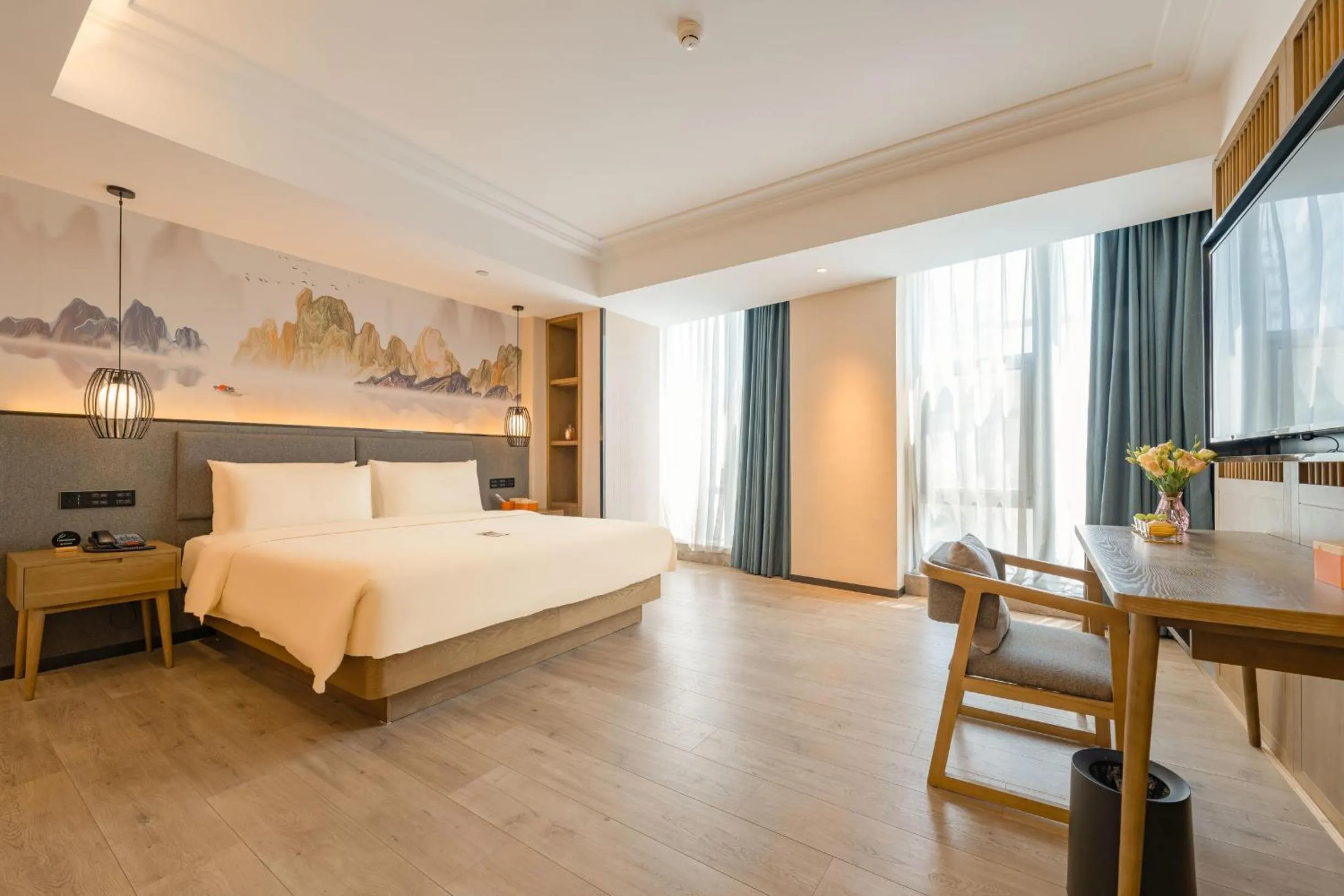 Bed in Atour X Hotel Hangzhou West Lake Ding an Road