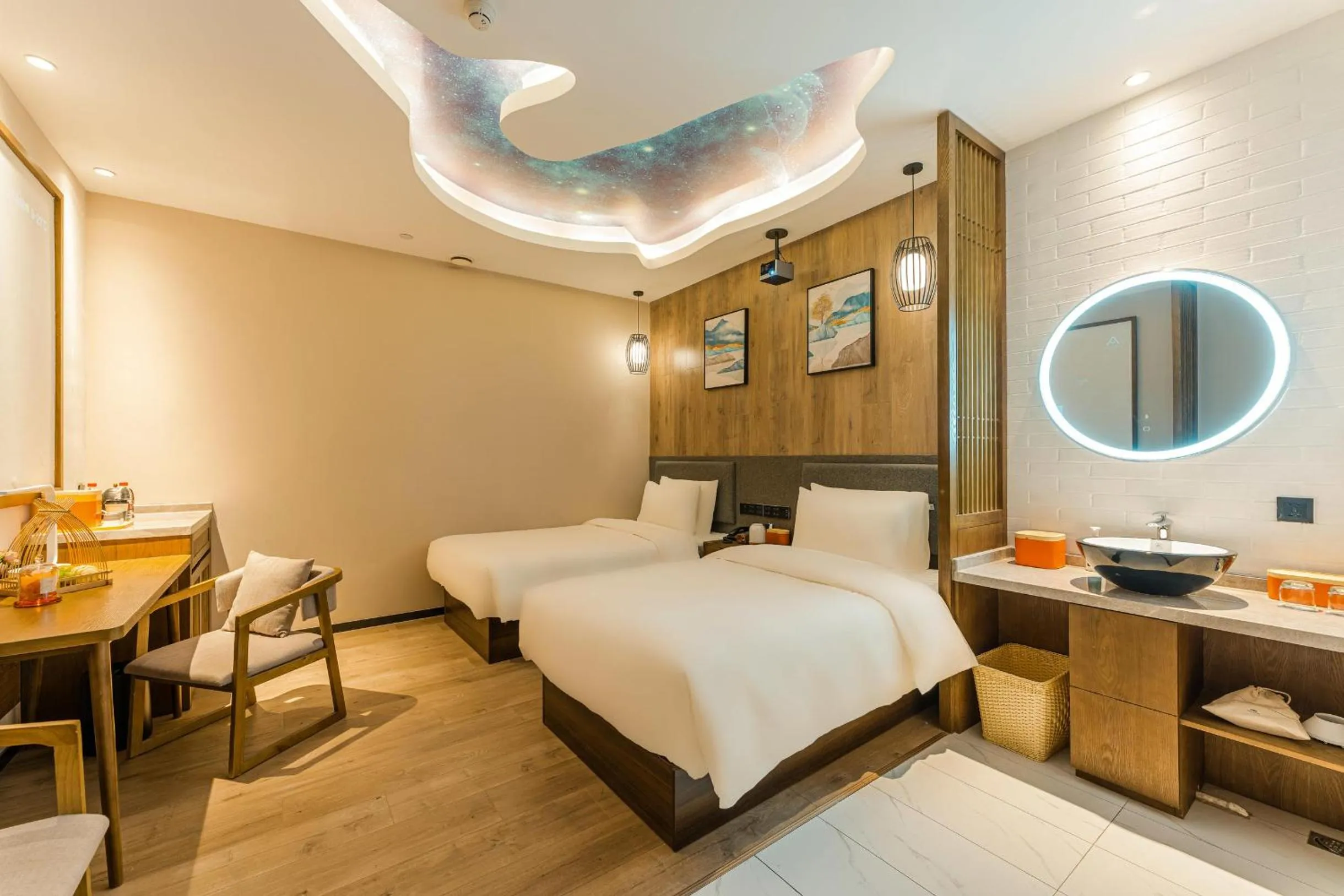 Bed in Atour X Hotel Hangzhou West Lake Ding an Road