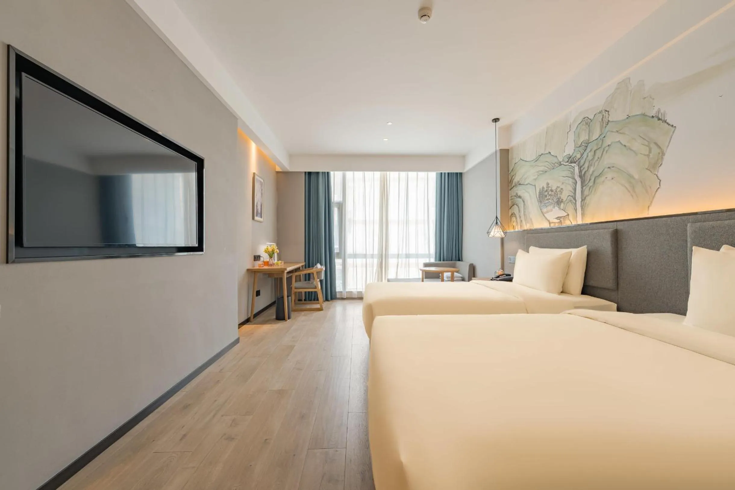 Bed in Atour X Hotel Hangzhou West Lake Ding an Road