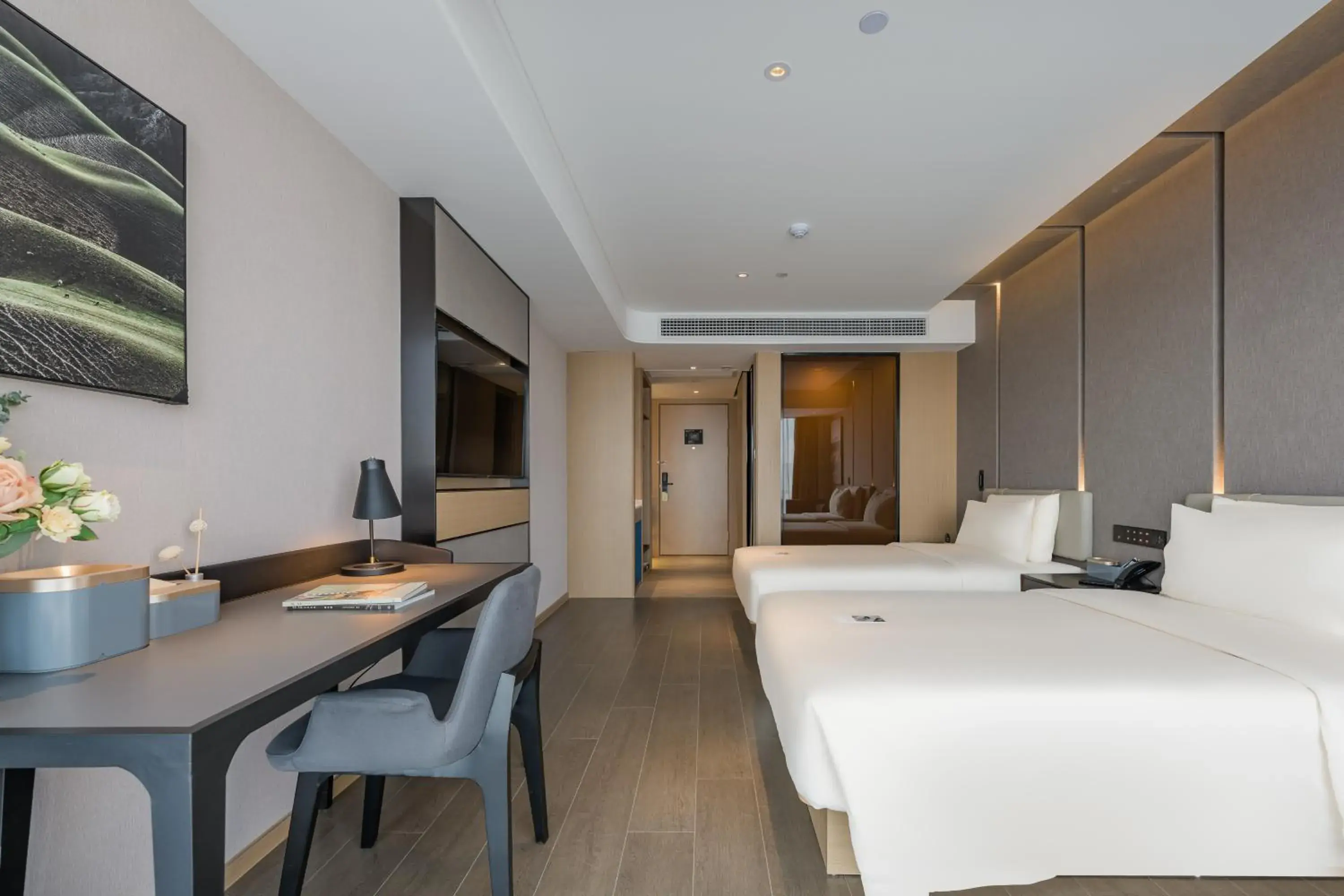 View (from property/room), Bed in Atour Hotel Hefei USTC Huangshan Road View (from property/room), Bed in Atour Hotel Hefei USTC Huangshan Road