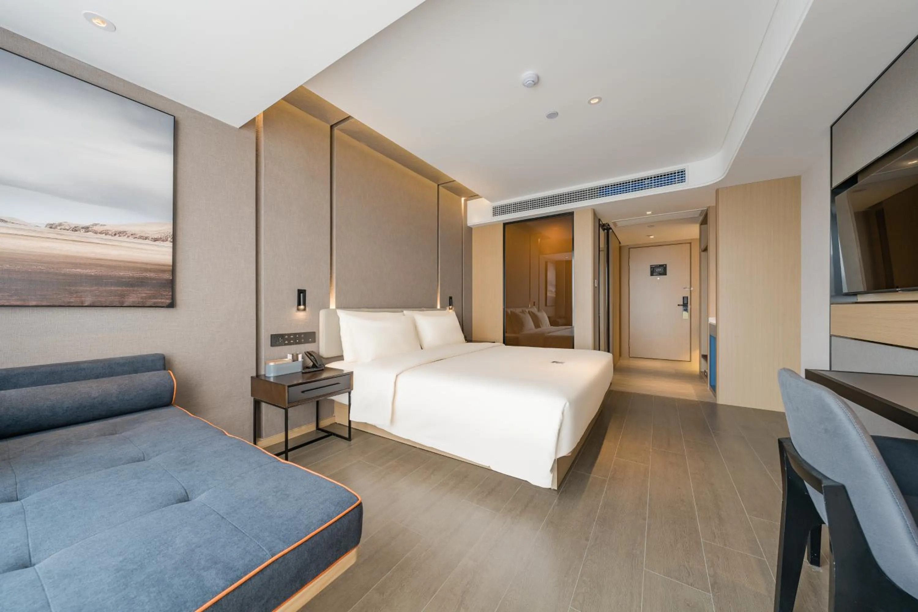 TV and multimedia, Bed in Atour Hotel Hefei USTC Huangshan Road