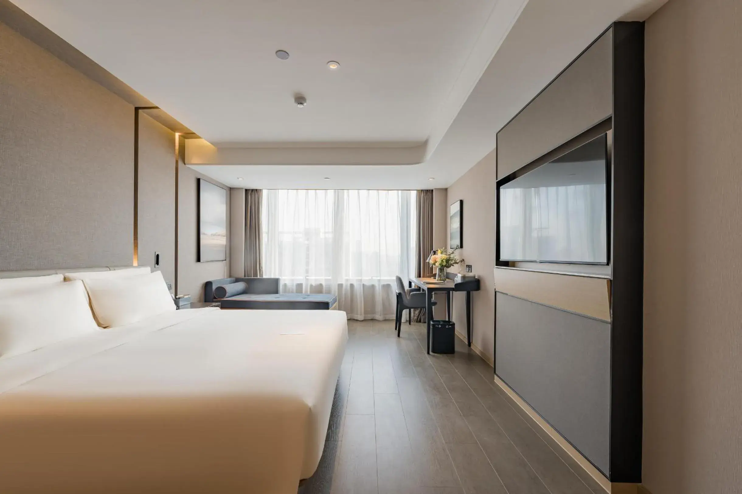 Bed in Atour Hotel Hefei USTC Huangshan Road Bed in Atour Hotel Hefei USTC Huangshan Road