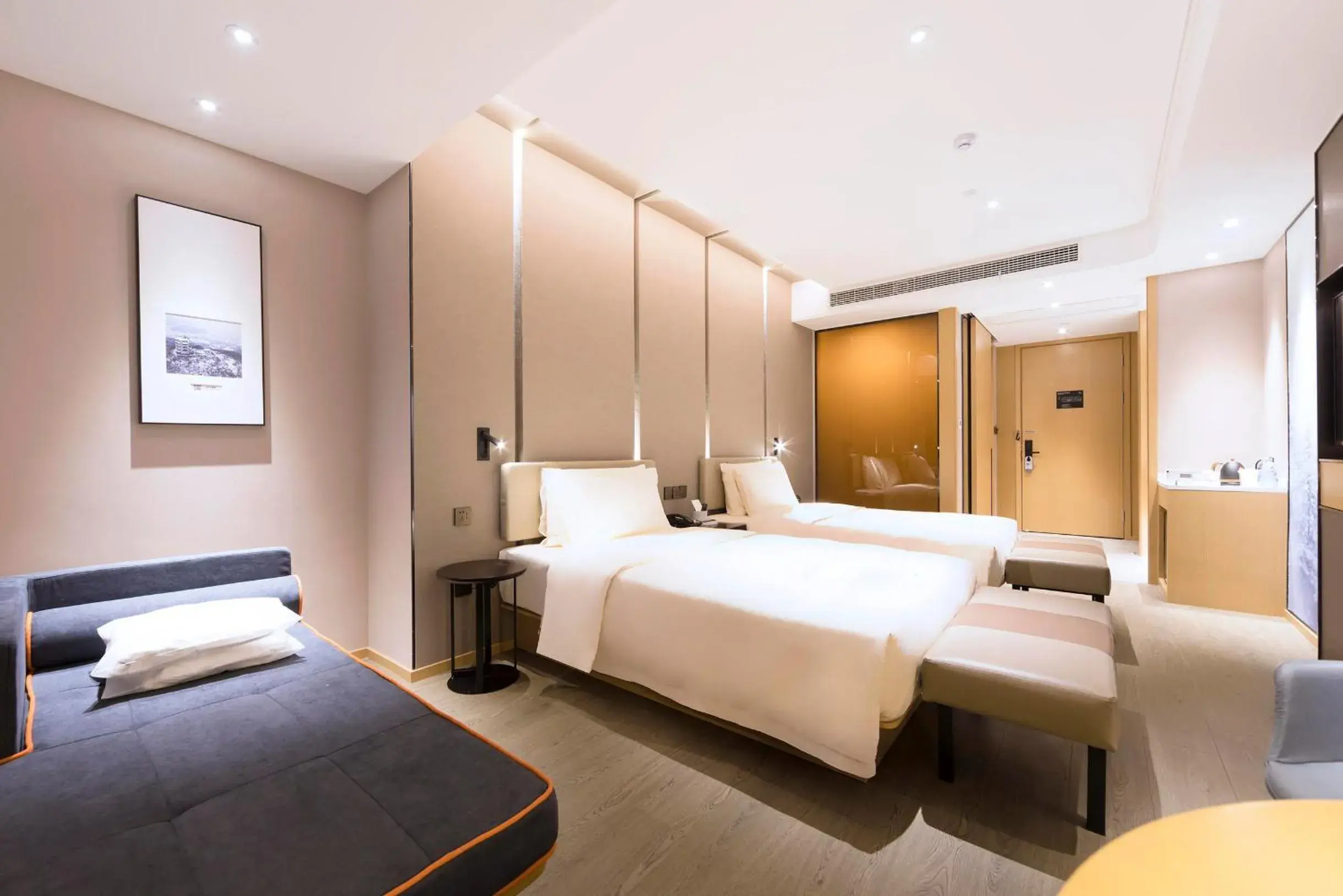 Bed in Atour Hotel Ma anshan East Station Bed in Atour Hotel Ma anshan East Station