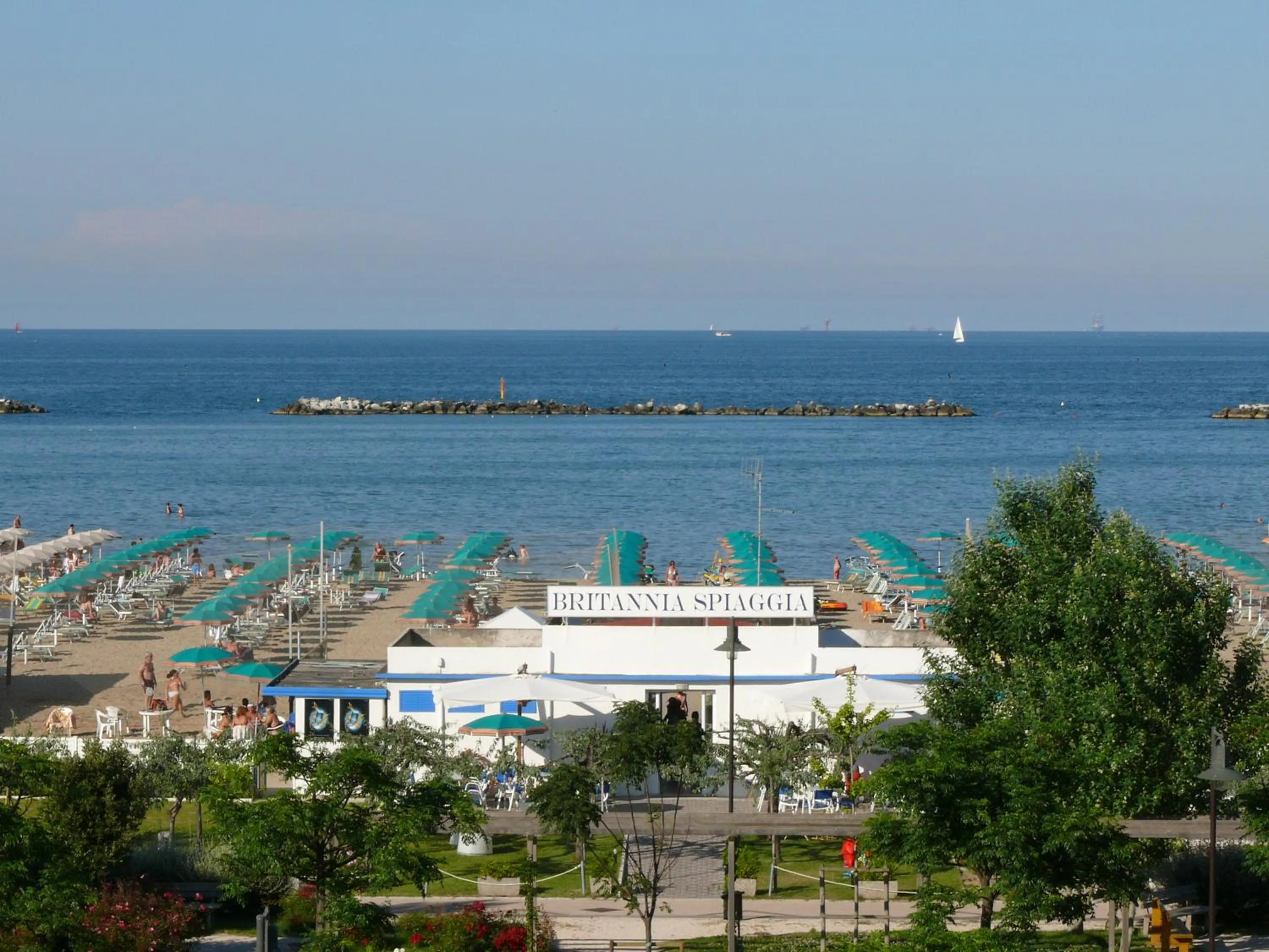 Beach in Hotel Britannia