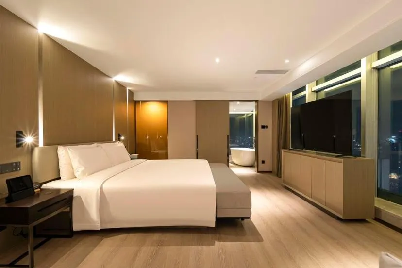 Bed in Atour Hotel Wuhan Hankou Financial Center