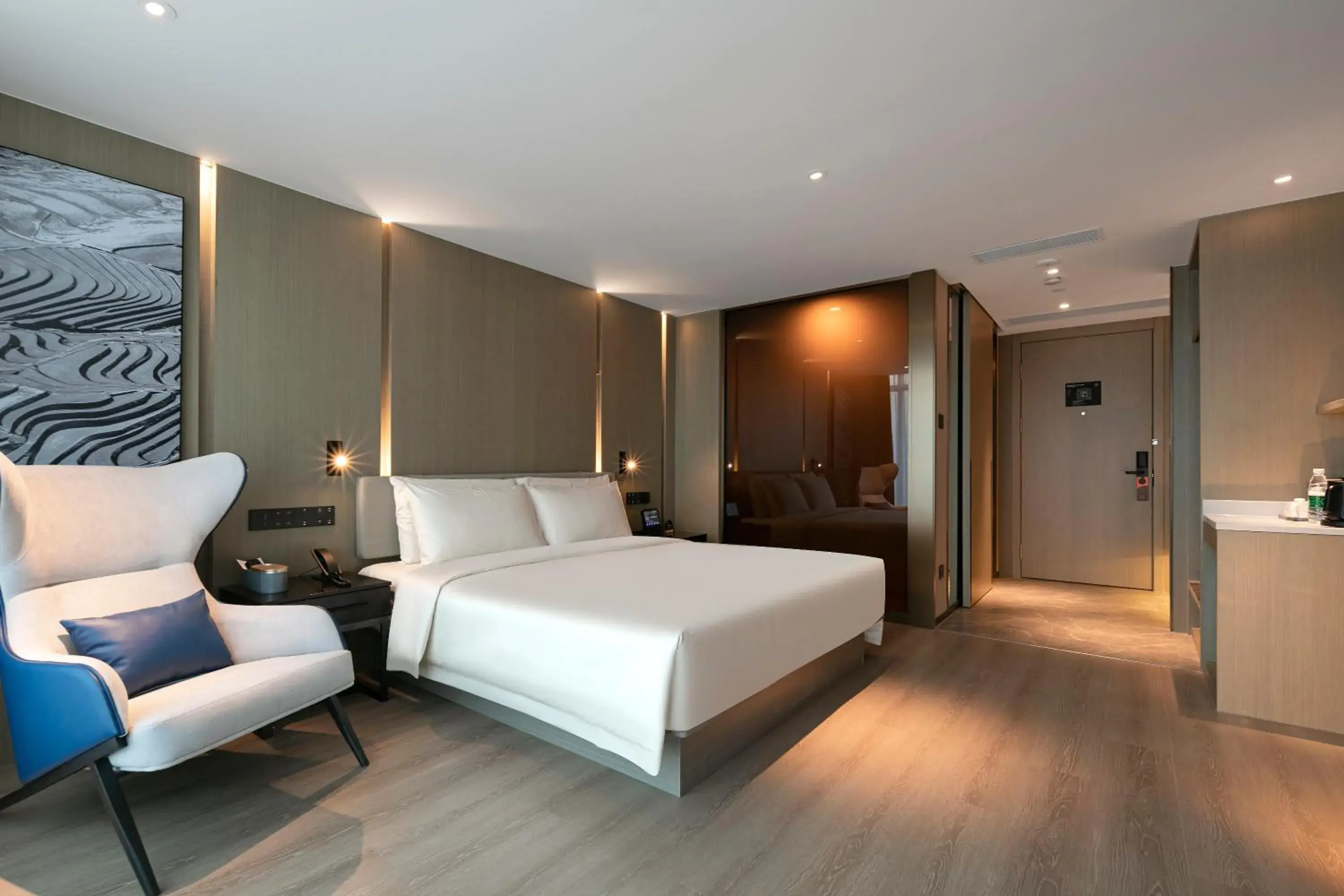 Restaurant/places to eat, Bed in Atour Hotel Wuhan Hankou Financial Center Restaurant/places to eat, Bed in Atour Hotel Wuhan Hankou Financial Center