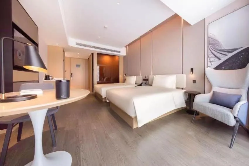 Bedroom, Bed in Atour Hotel Wuhan International Expo Center