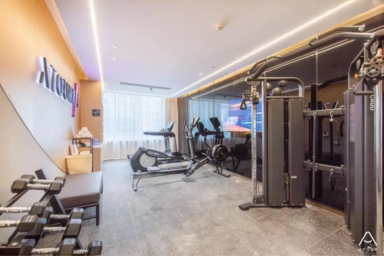 Fitness centre/facilities in Atour Hotel Wuhan International Expo Center Fitness centre/facilities in Atour Hotel Wuhan International Expo Center