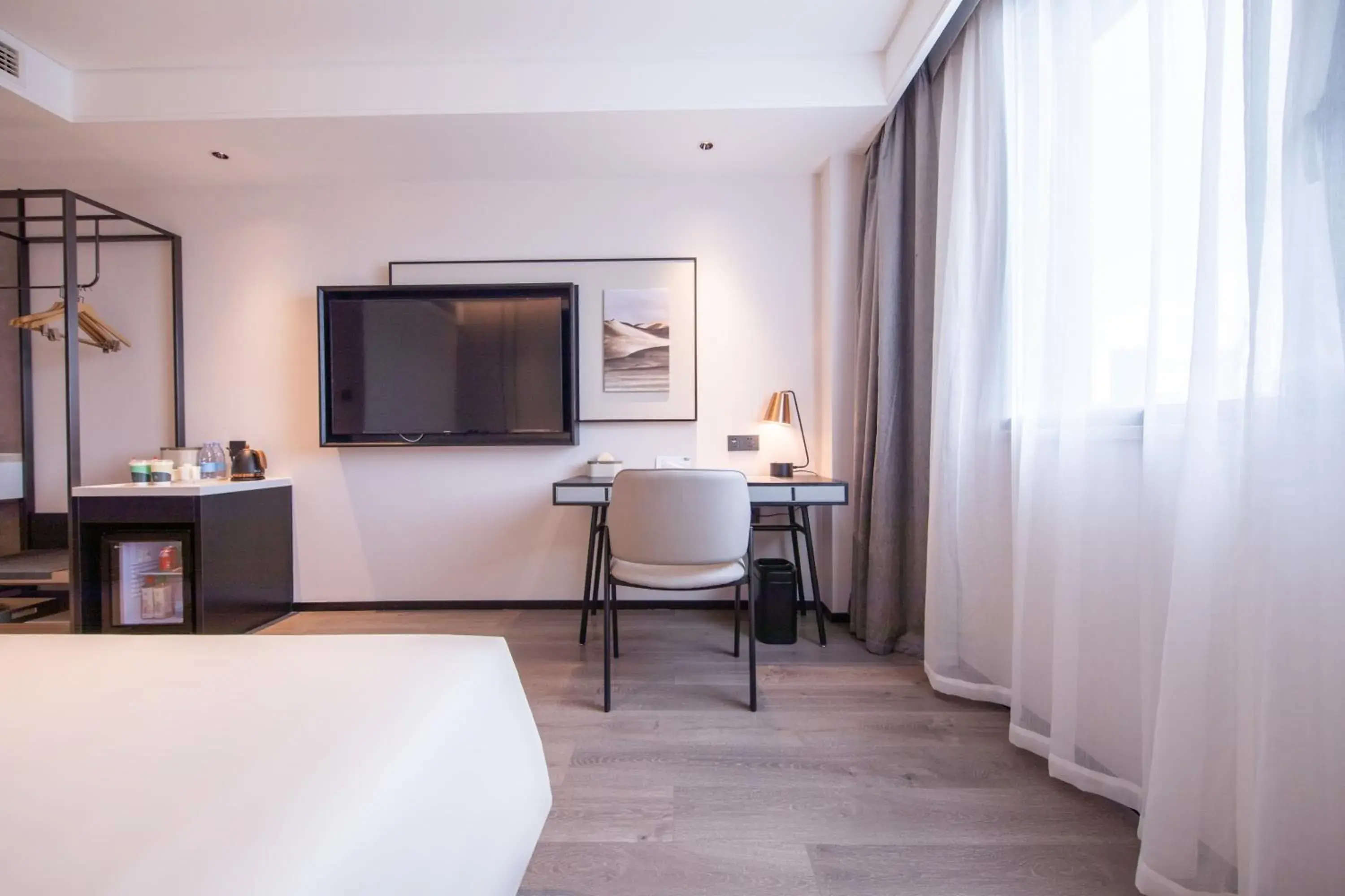 Bed in Atour Hotel Wuhan Optics Valley Square Yangjia Bay Bed in Atour Hotel Wuhan Optics Valley Square Yangjia Bay