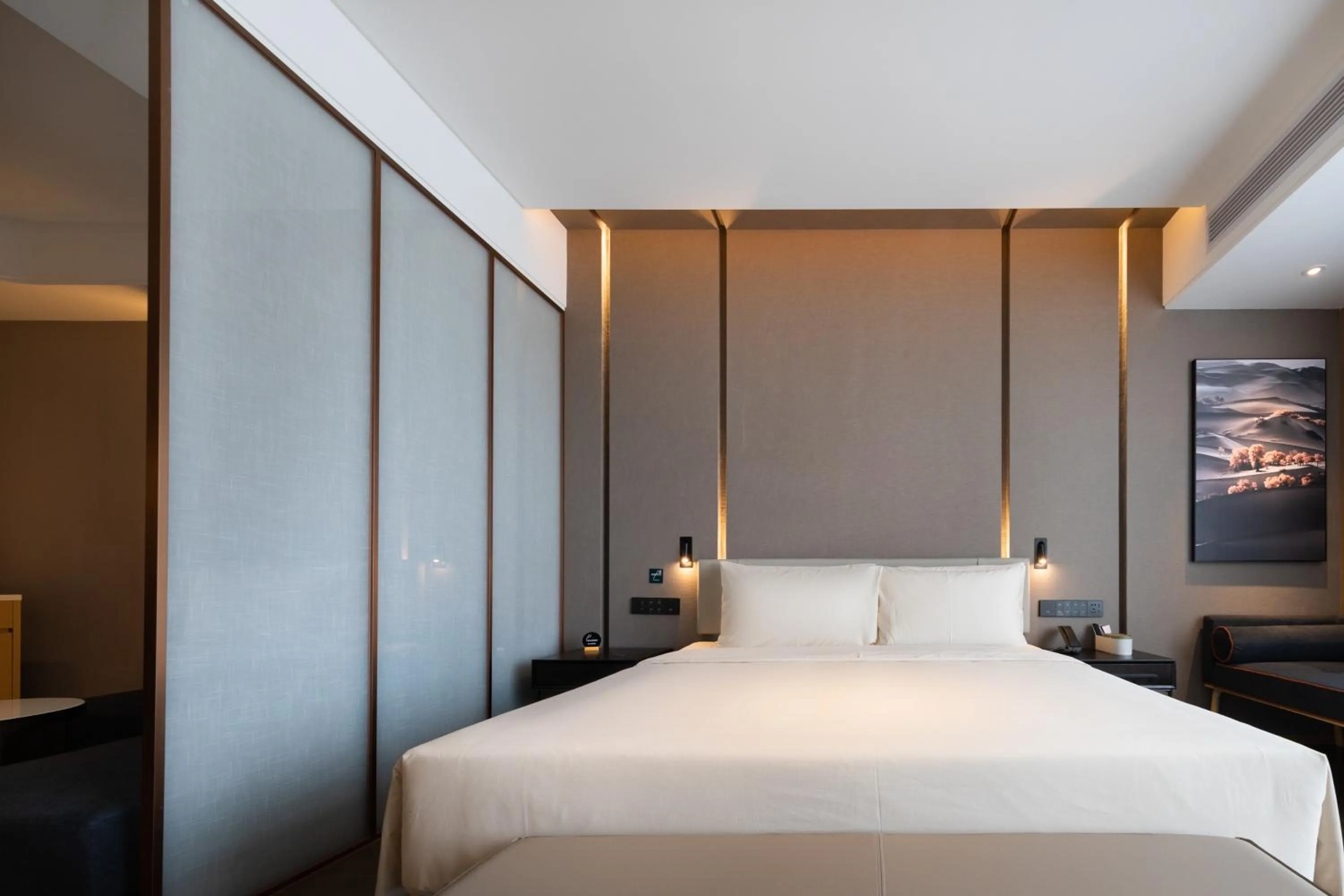 Bed in Atour Hotel Guangzhou Liwan District Jiaokou