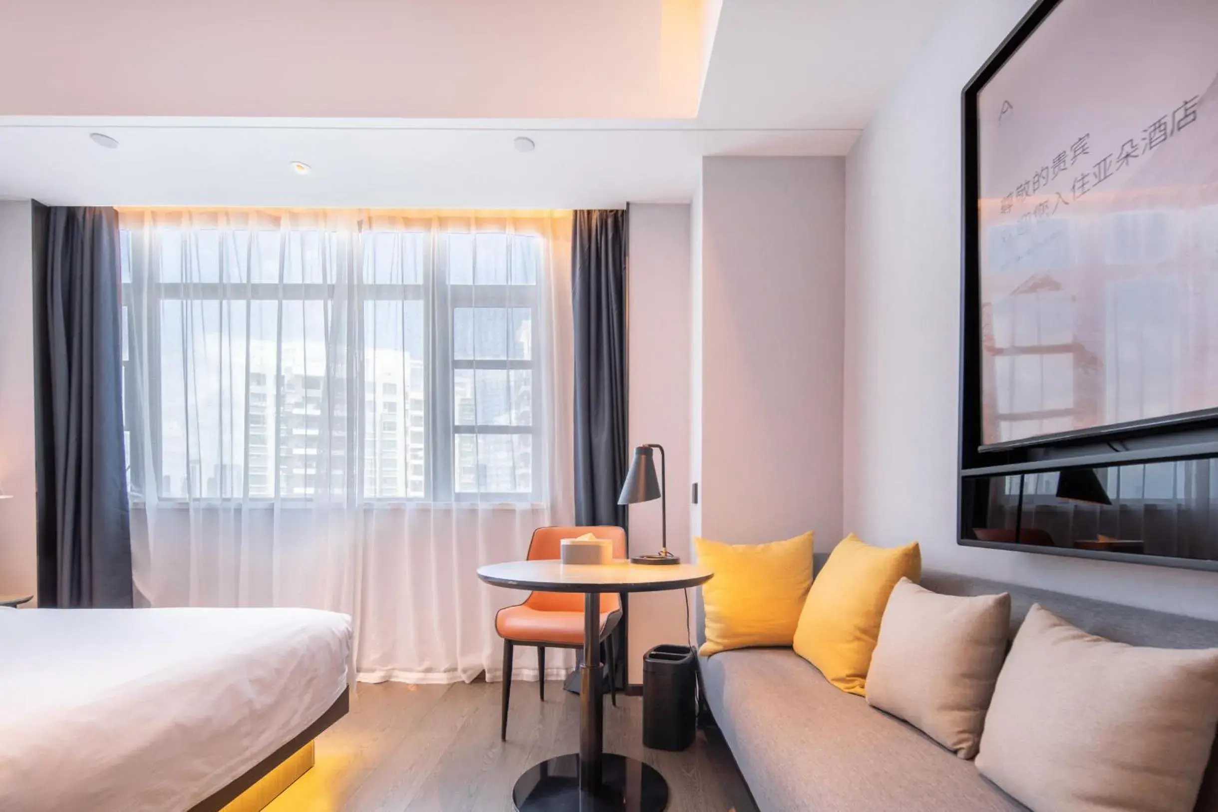 Bedroom, Bed in Atour S Hotel Shenzhen Futian Port Bedroom, Bed in Atour S Hotel Shenzhen Futian Port