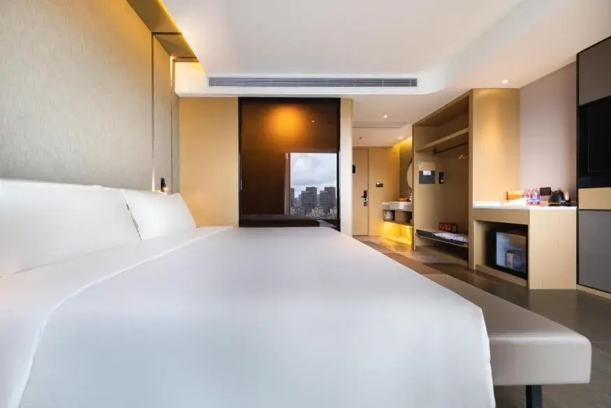 Bed in Atour Hotel Zhuhai Gongbei Fuhuali Bed in Atour Hotel Zhuhai Gongbei Fuhuali