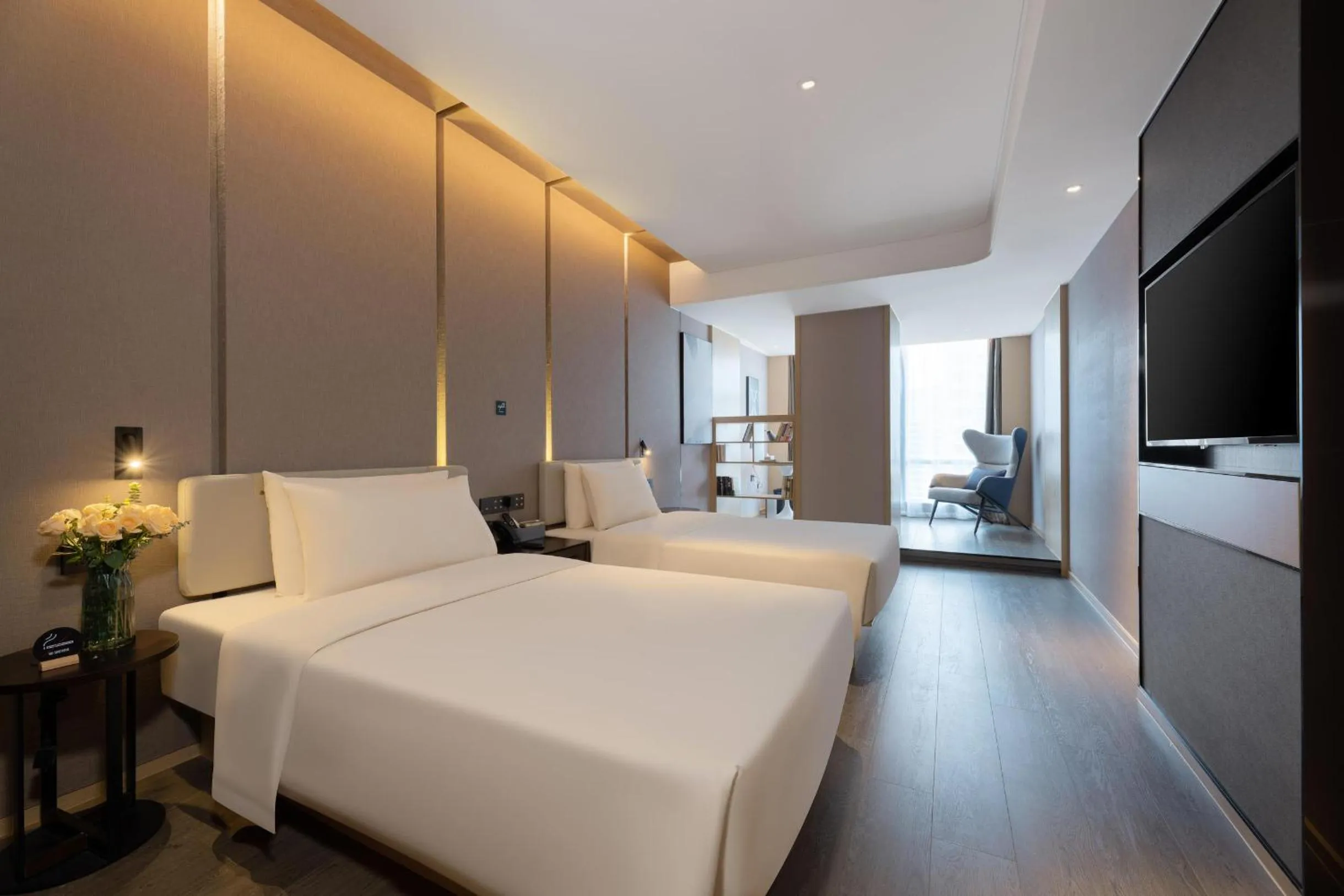 Bed in Atour Hotel Nanning Wuxiang Headquarter Base