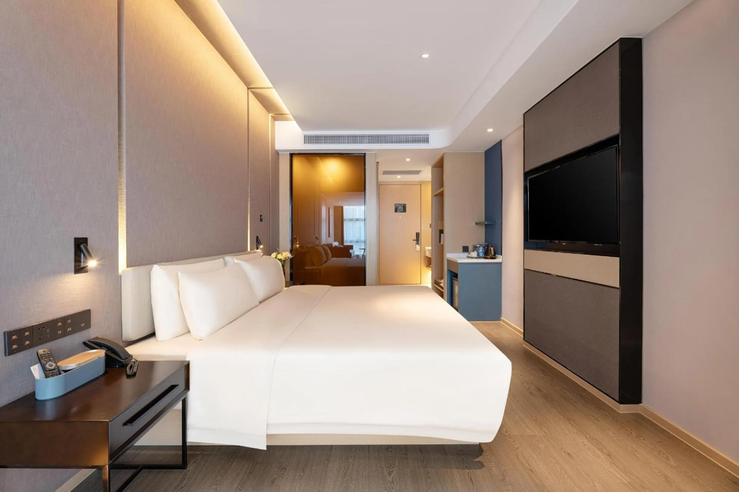 Bed in Atour Hotel Nanning Wuxiang Headquarter Base