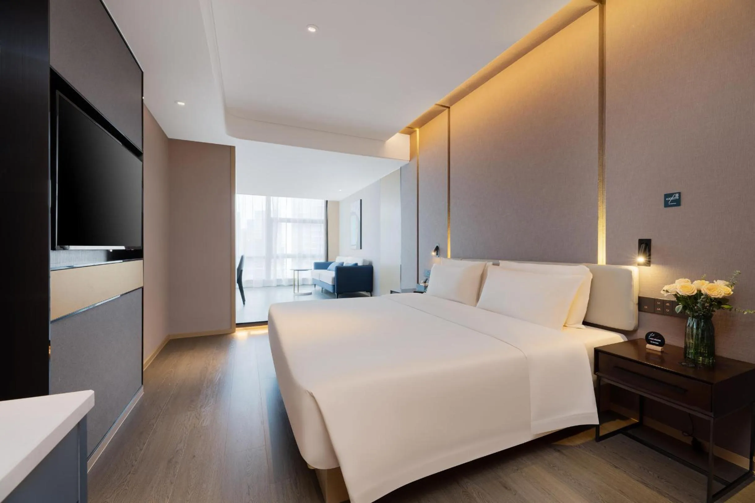 Bed in Atour Hotel Nanning Wuxiang Headquarter Base