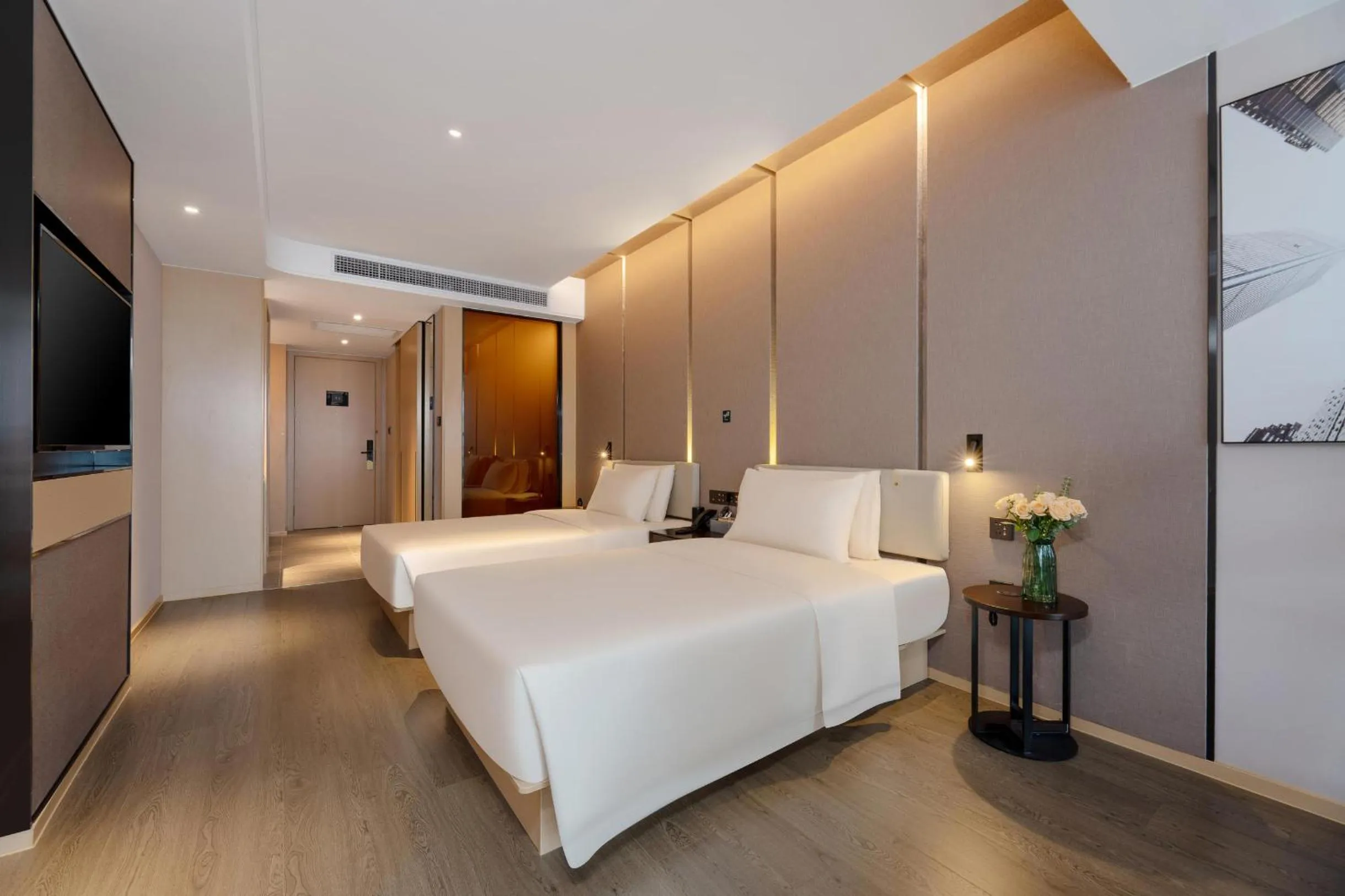 Bed in Atour Hotel Nanning Wuxiang Headquarter Base